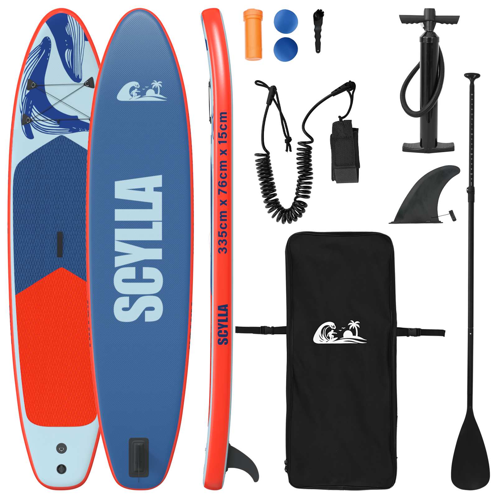 Tavola da Paddle Gonfiabile SCYLLA 335 x 76 x 15 cm Blu