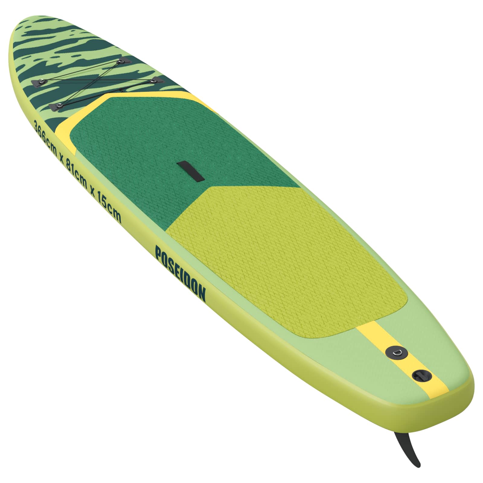 Tavola da Paddle Gonfiabile POSEIDON 366 x 81 x 15 cm Verde