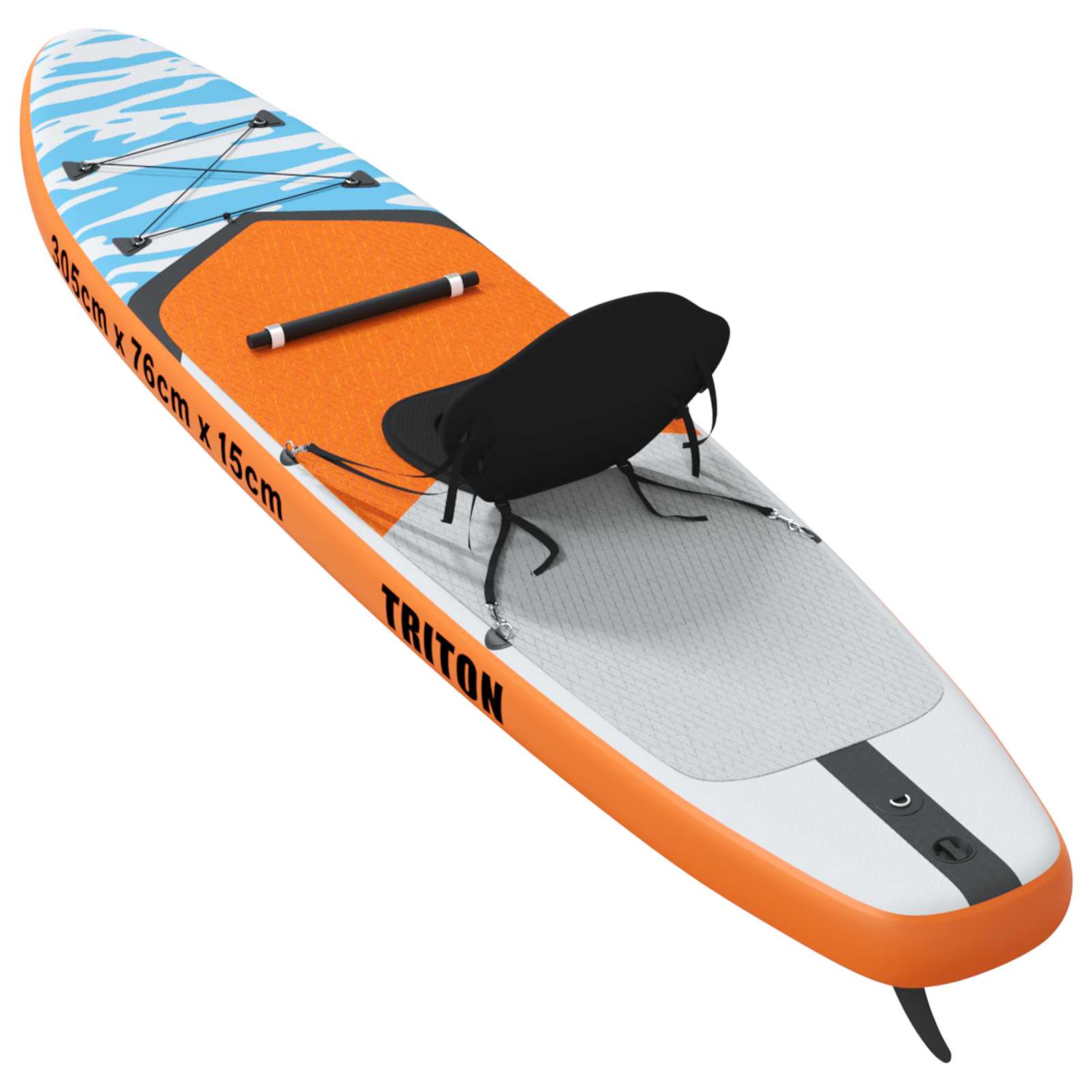 SUP Board con Seggiolino 2-in-1 TRITON 305 x 76 x 15 cm Blu