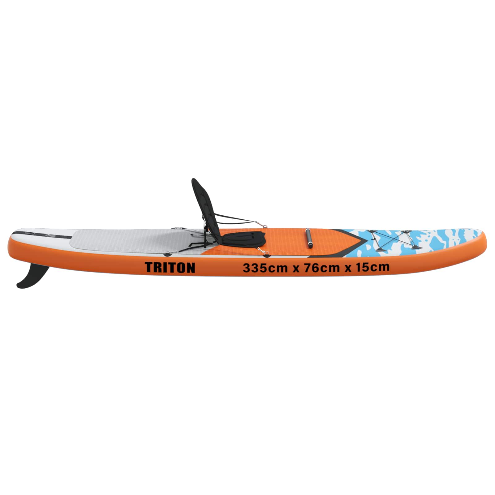 SUP Board con Seggiolino 2-in-1 TRITON 335 x 76 x 15 cm Blu
