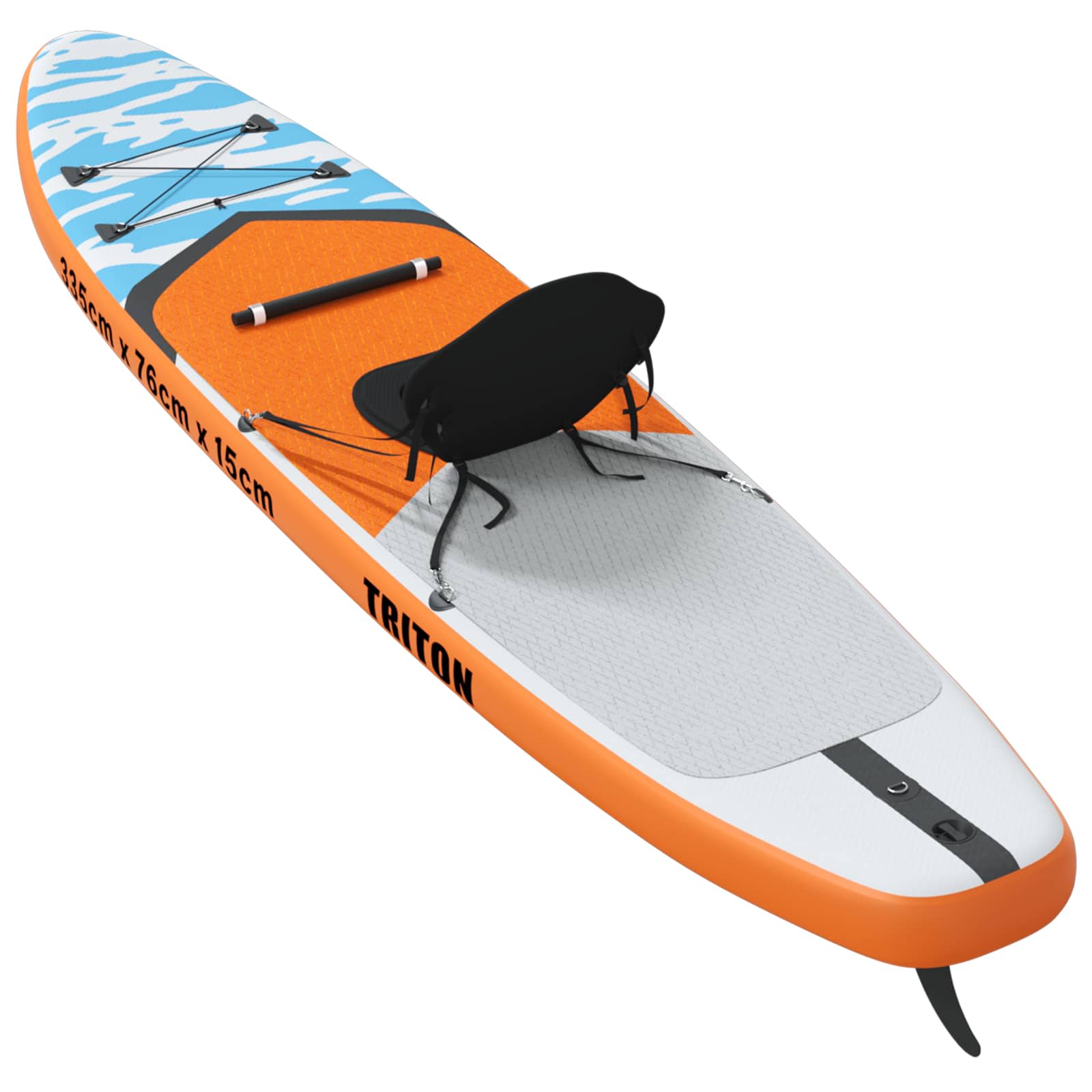 SUP Board con Seggiolino 2-in-1 TRITON 335 x 76 x 15 cm Blu