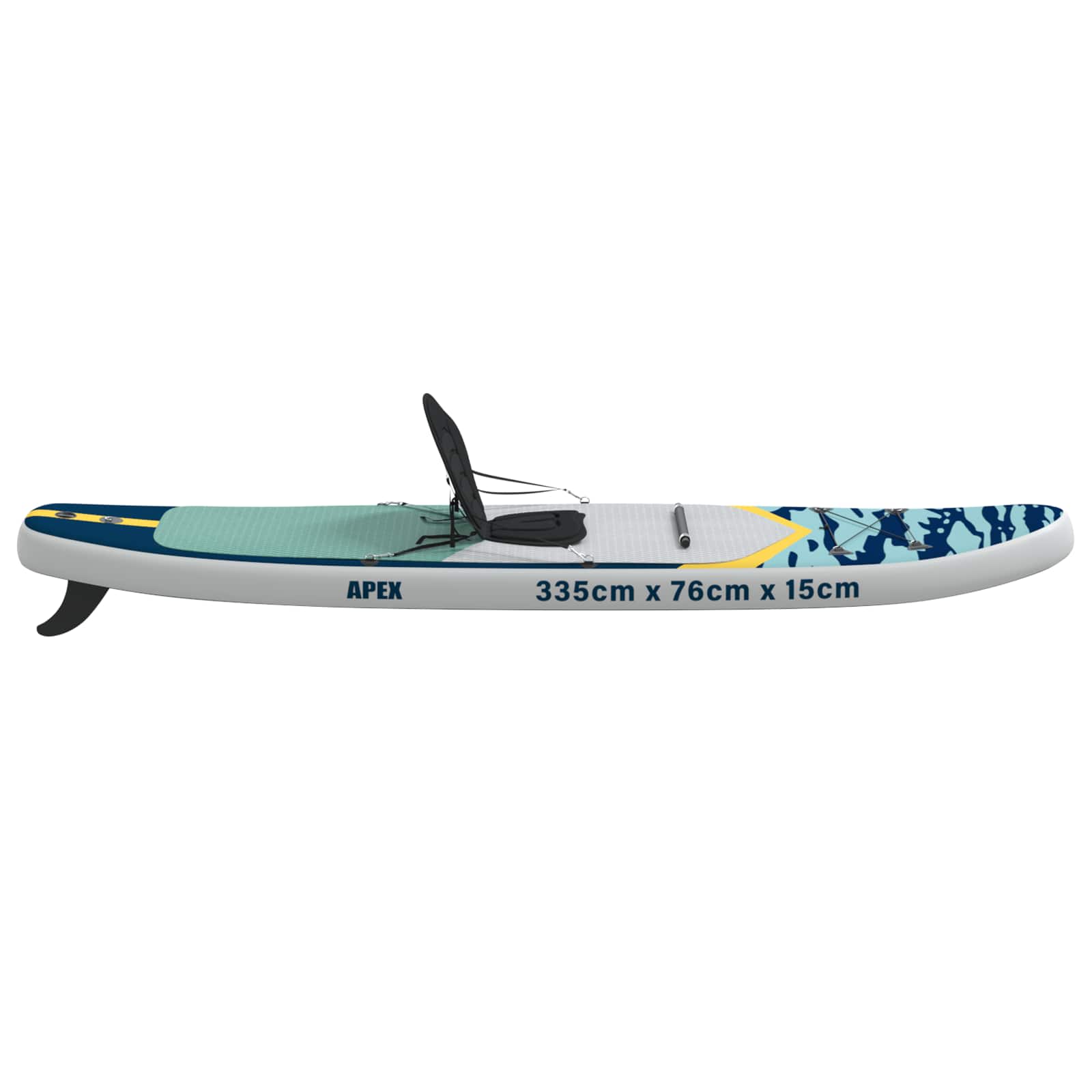 SUP Board con Seggiolino 2-in-1 APEX 335 x 76 x 15 cm Blu