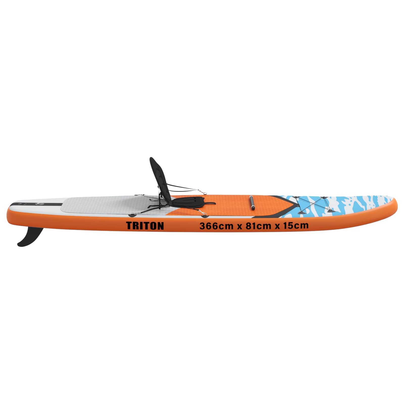 SUP Board con Seggiolino 2-in-1 TRITON 366 x 81 x 15 cm Blu