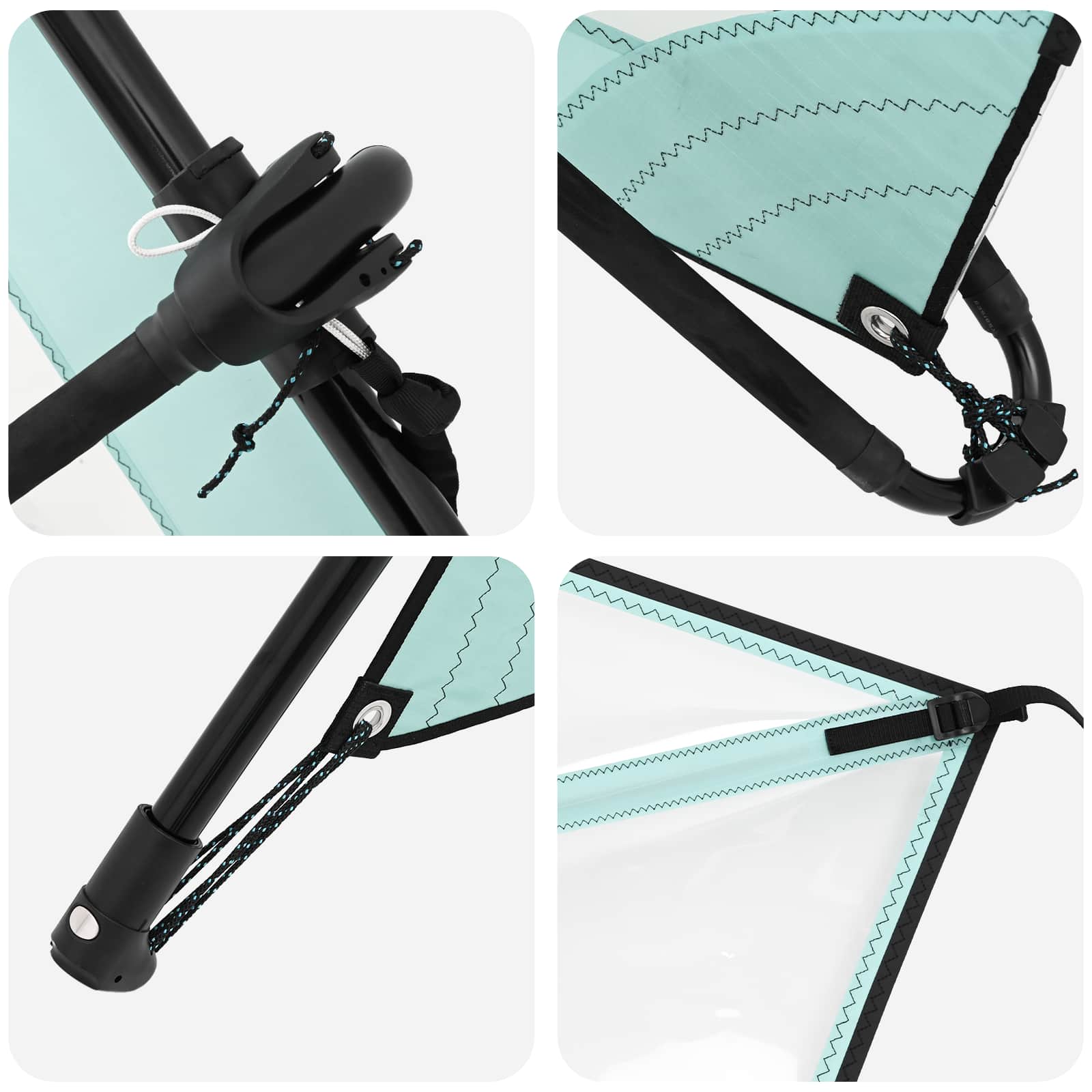 SUP gonfiabile con vela HYDROS 330 x 76 x 15 cm Turchese