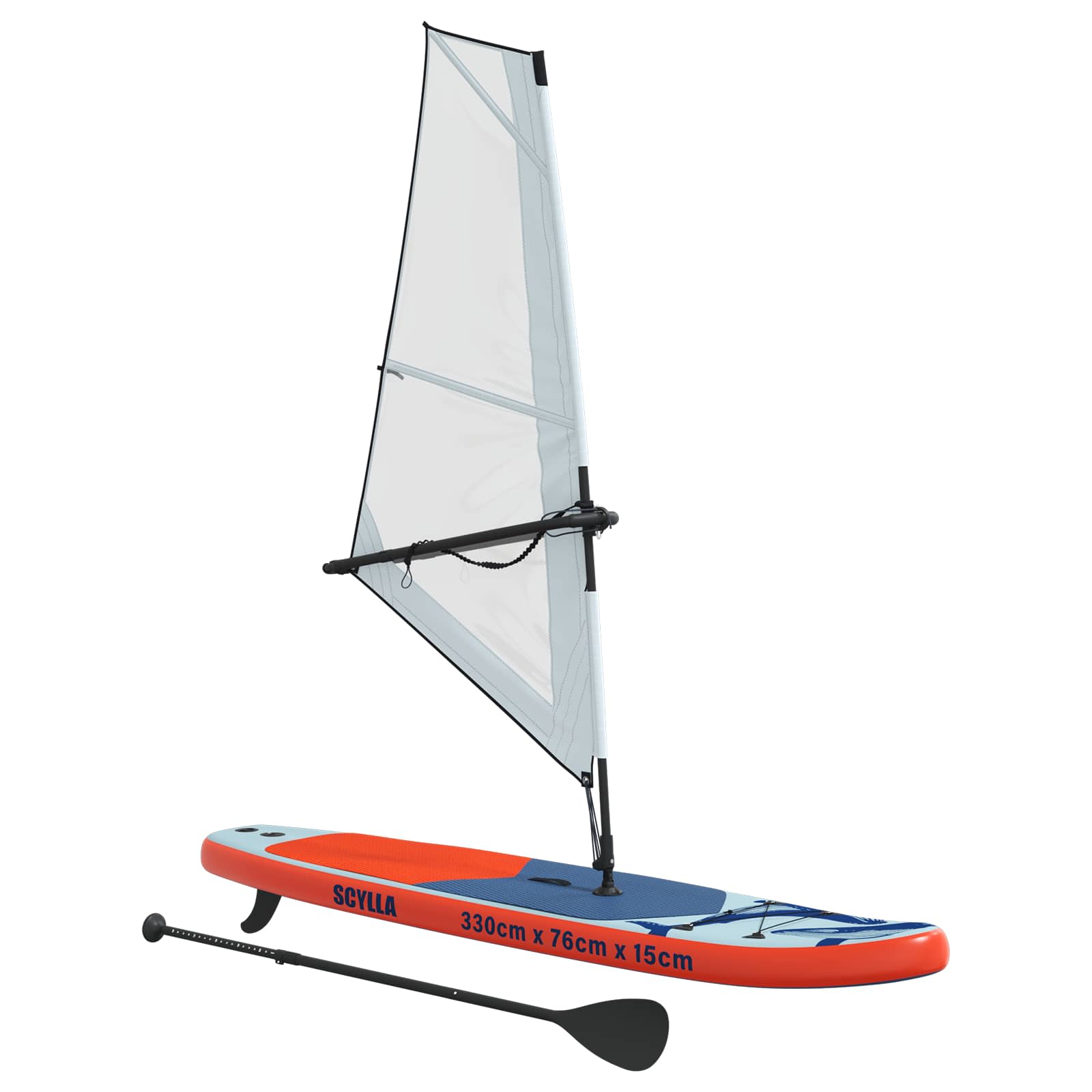 SUP gonfiabile con vela SCYLLA 330 x 76 x 15 cm Blu