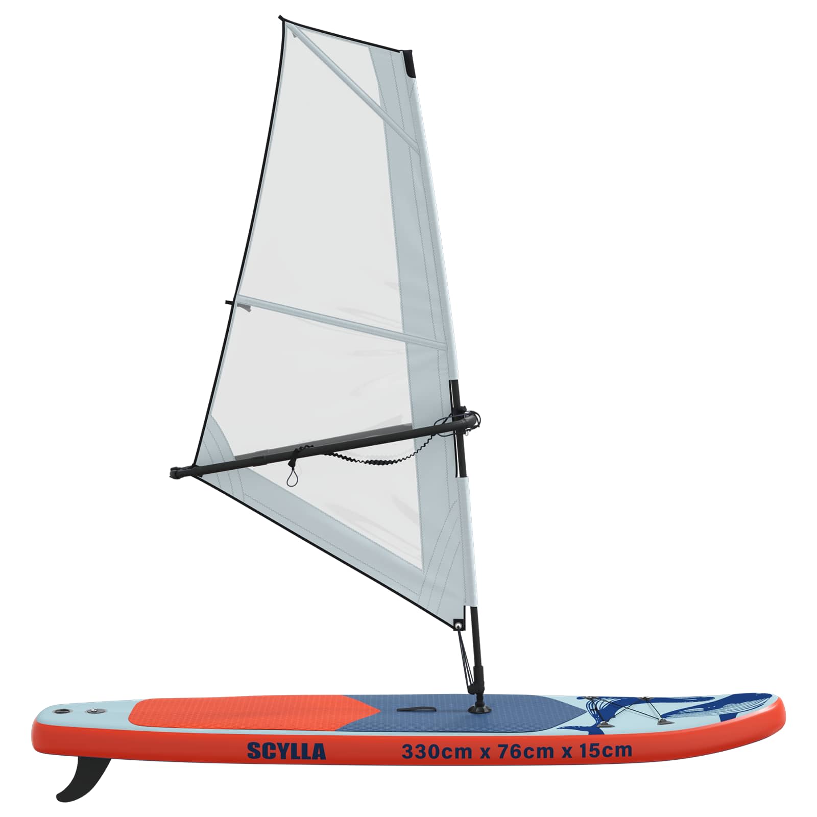 SUP gonfiabile con vela SCYLLA 330 x 76 x 15 cm Blu