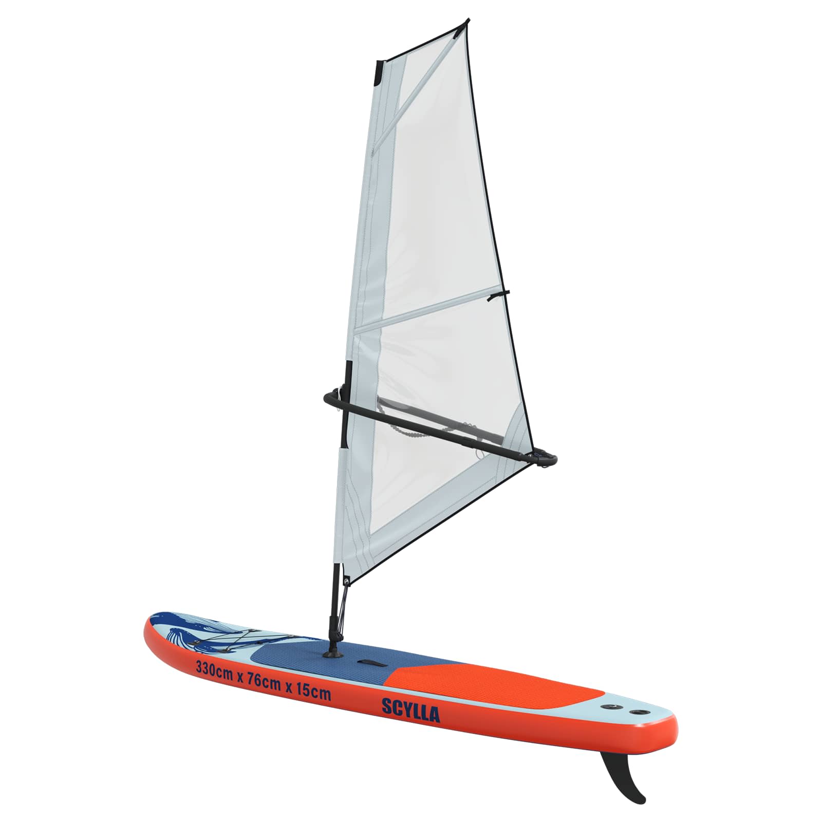 SUP gonfiabile con vela SCYLLA 330 x 76 x 15 cm Blu