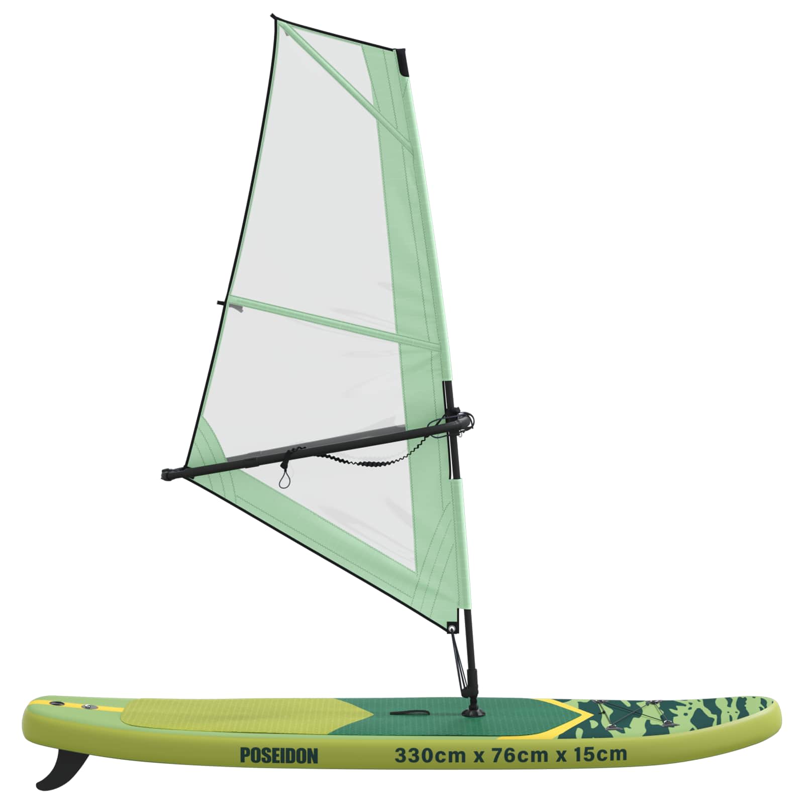 SUP gonfiabile con vela POSEIDON 330 x 76 x 15 cm Verde