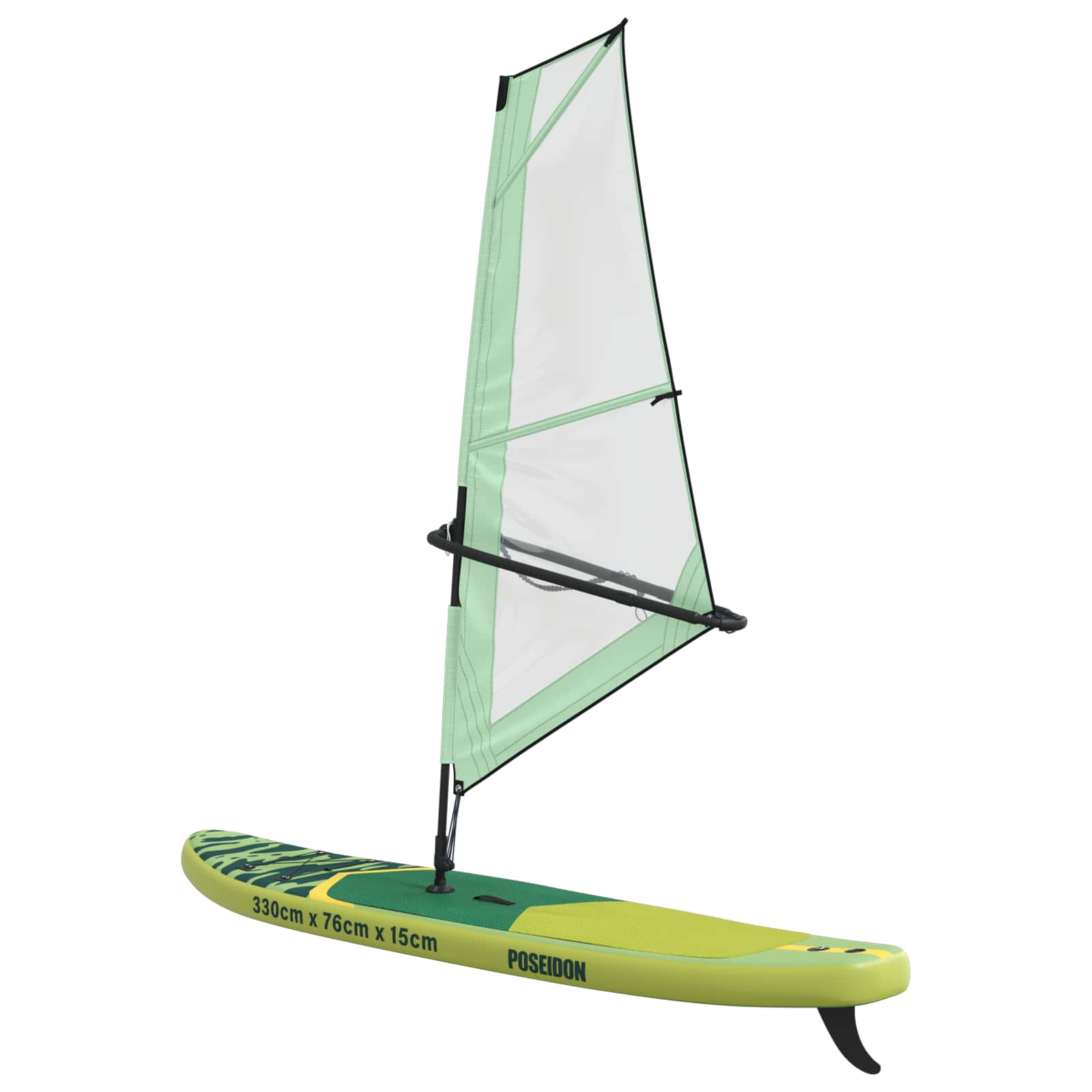 SUP gonfiabile con vela POSEIDON 330 x 76 x 15 cm Verde