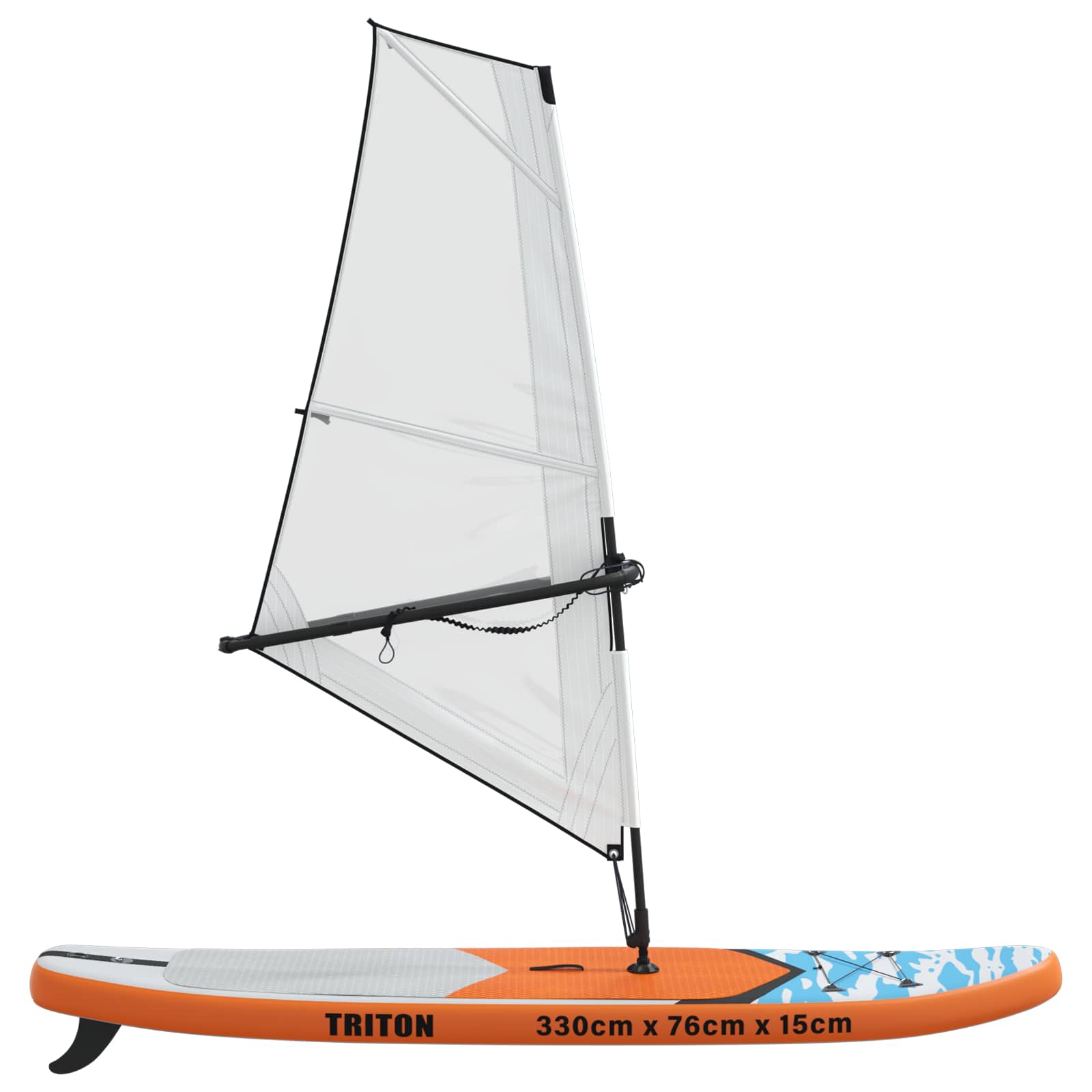 SUP gonfiabile con vela TRITON 330 x 76 x 15 cm Blu