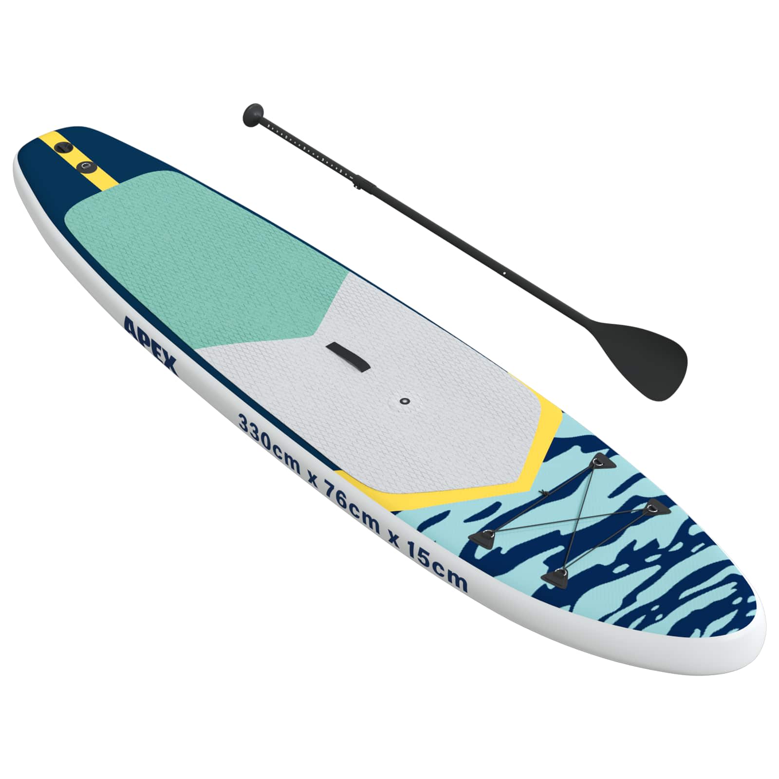 SUP gonfiabile con vela APEX 330 x 76 x 15 cm Blu