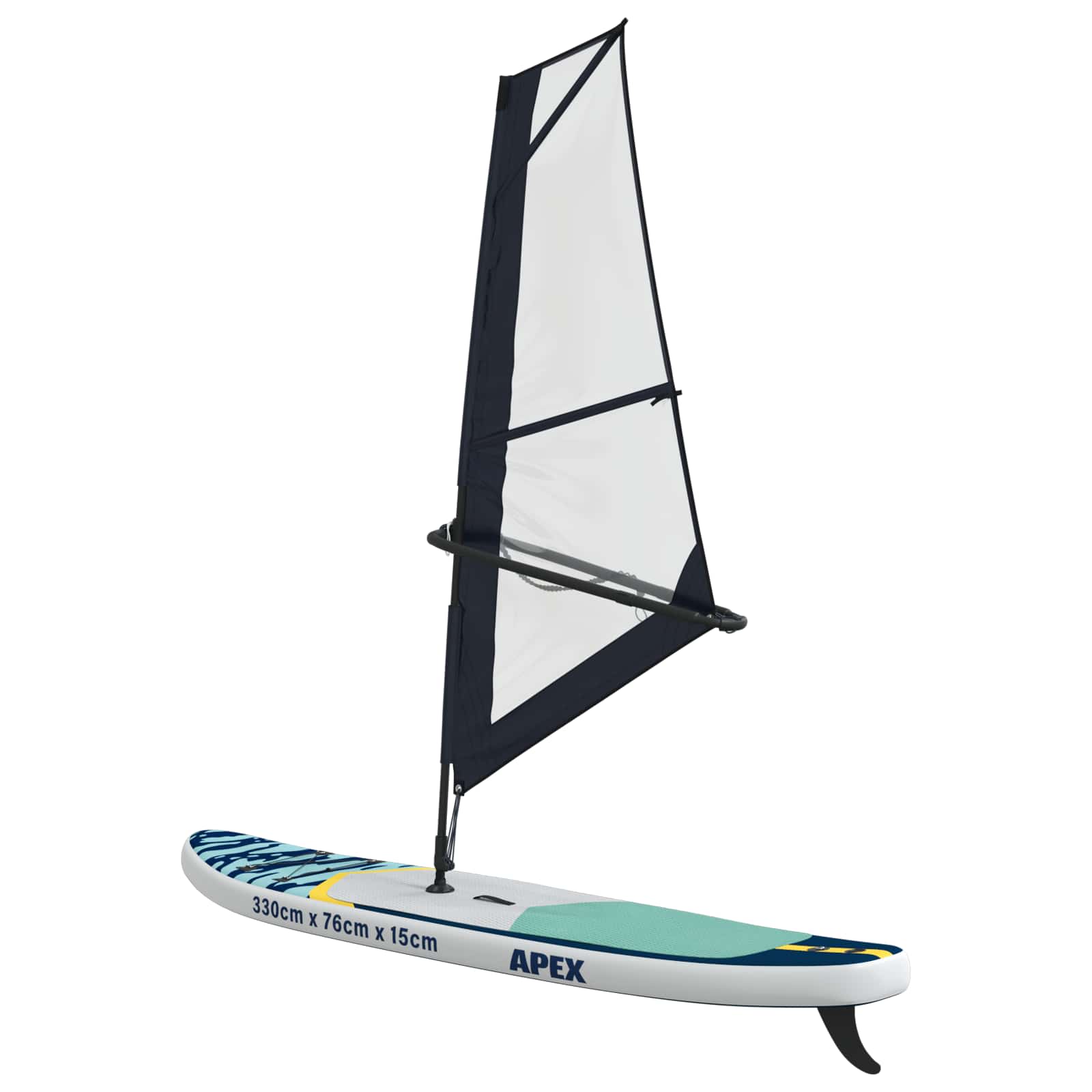 SUP gonfiabile con vela APEX 330 x 76 x 15 cm Blu