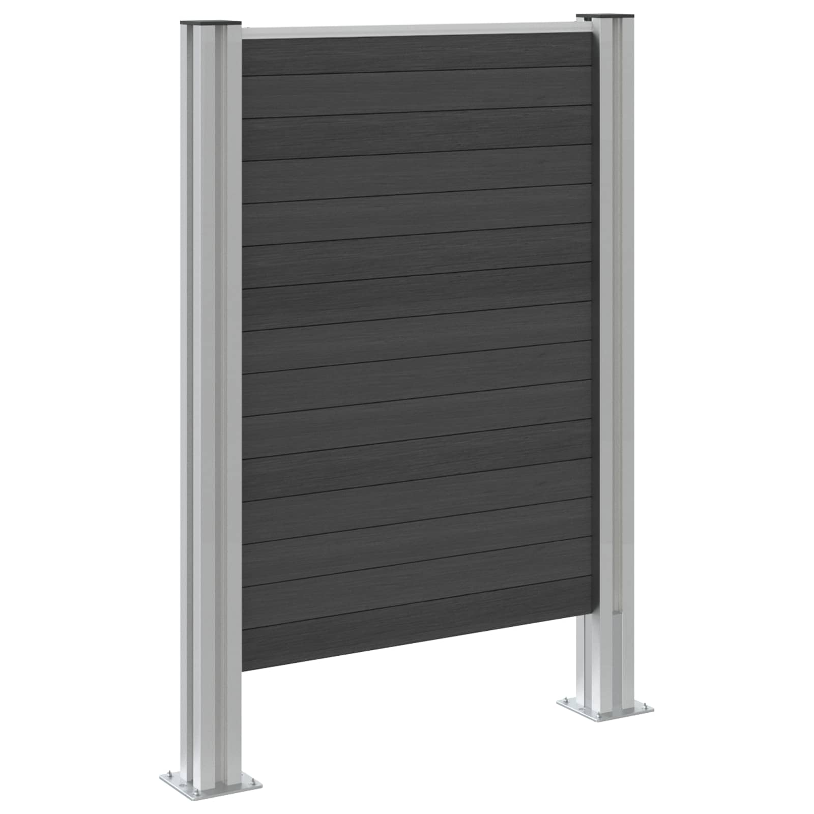 Recinzione Contenitore per Rifiuti Grigio 85 x 12 x 115 cm