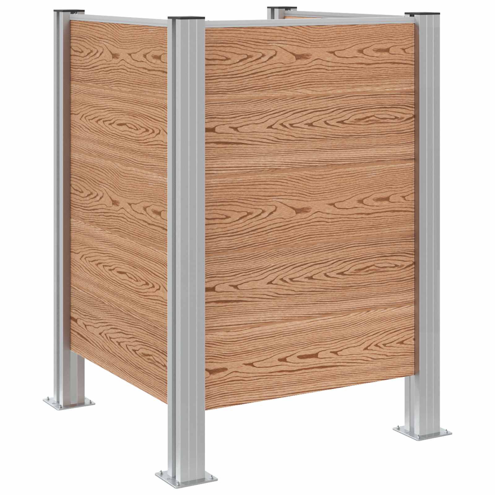 Recinzione Contenitore per Rifiuti Marrone 85 x 85 x 115 cm