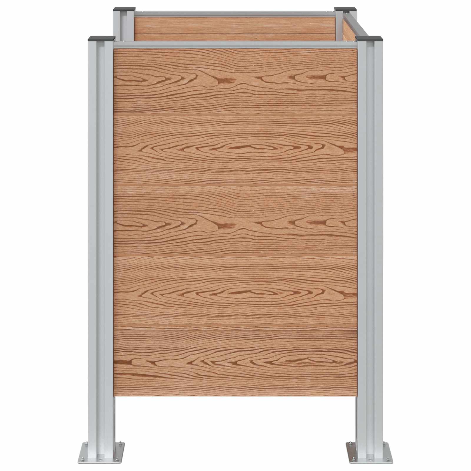 Recinzione Contenitore per Rifiuti Marrone 85 x 85 x 115 cm