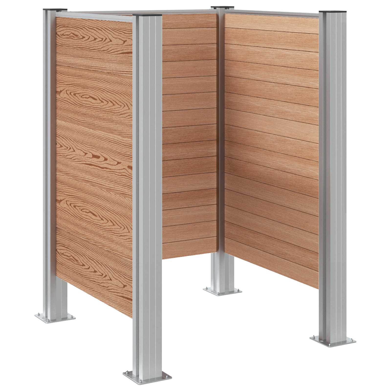 Recinzione Contenitore per Rifiuti Marrone 85 x 85 x 115 cm