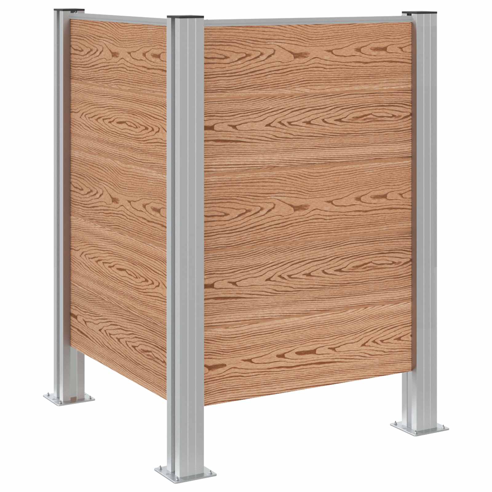 Recinzione Contenitore per Rifiuti Marrone 85 x 85 x 115 cm