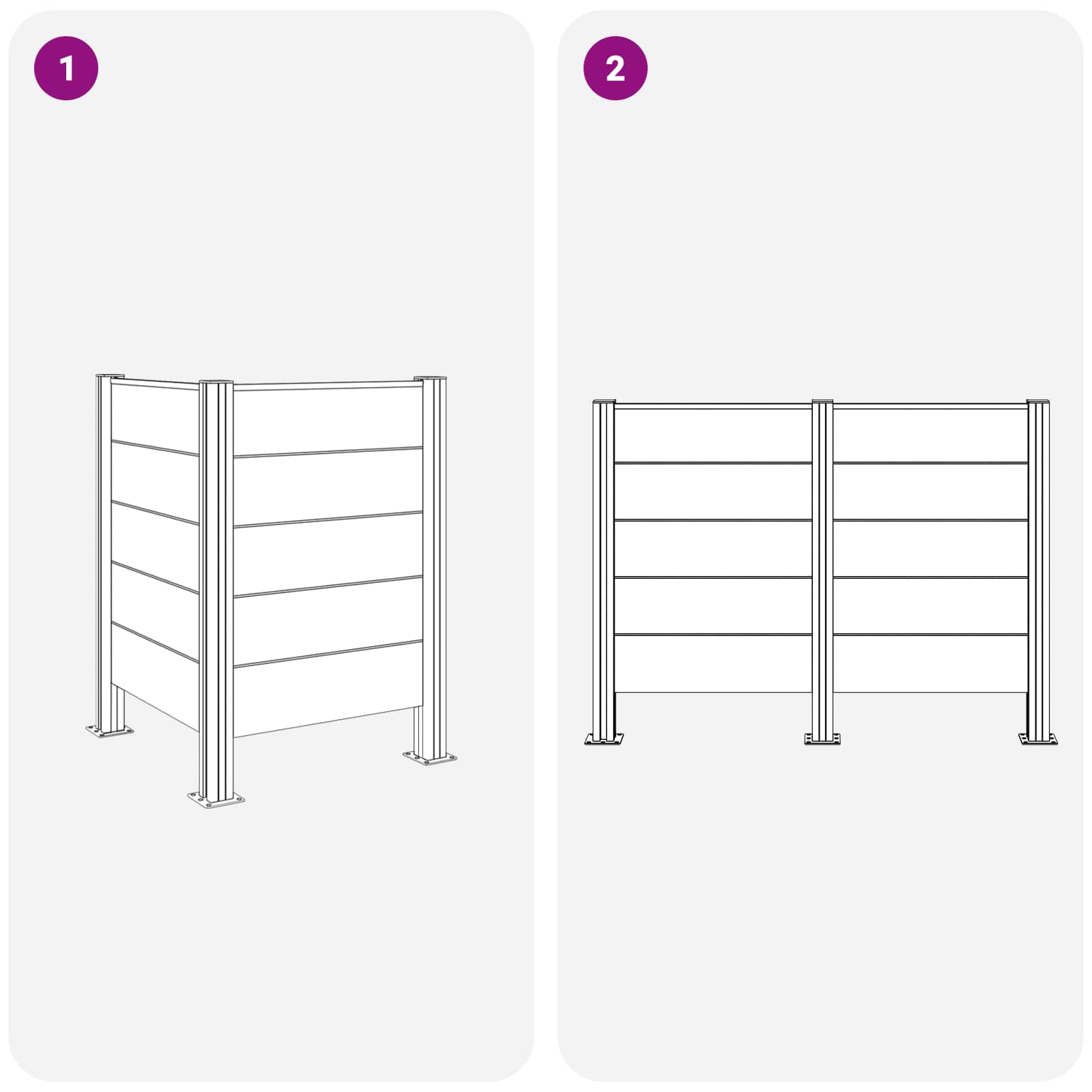 Recinzione Contenitore per Rifiuti Marrone 85 x 85 x 115 cm