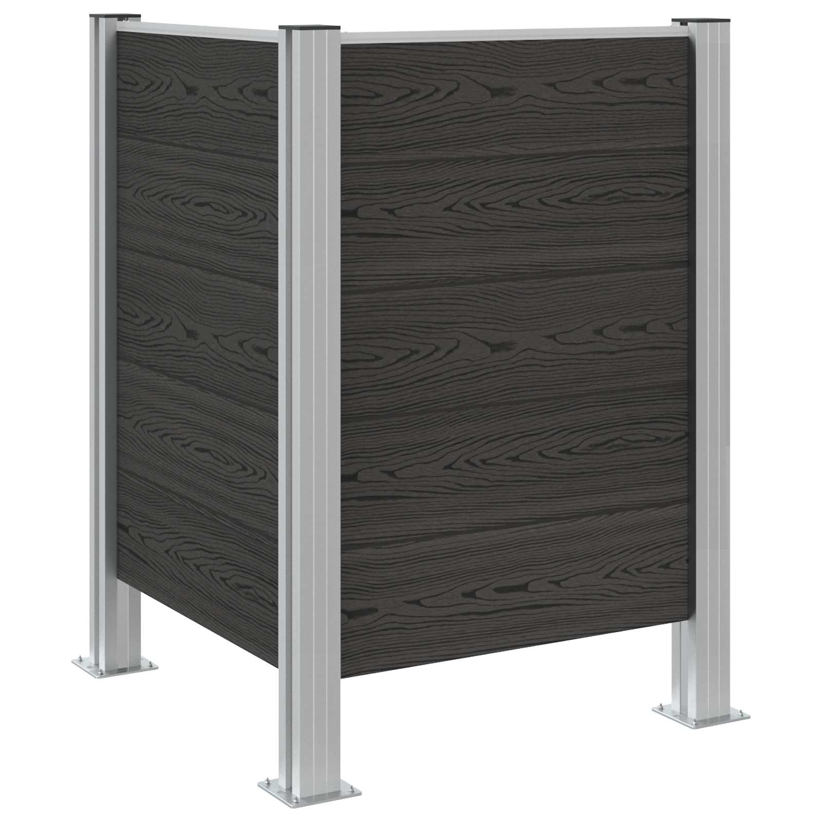 Recinzione Contenitore per Rifiuti Grigio 85 x 85 x 115 cm