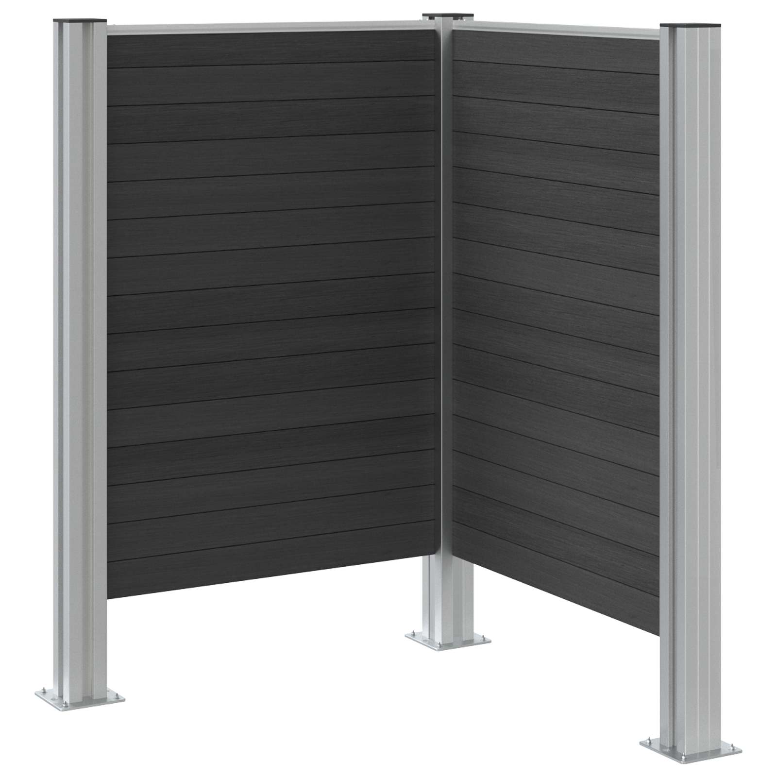 Recinzione Contenitore per Rifiuti Grigio 85 x 85 x 115 cm