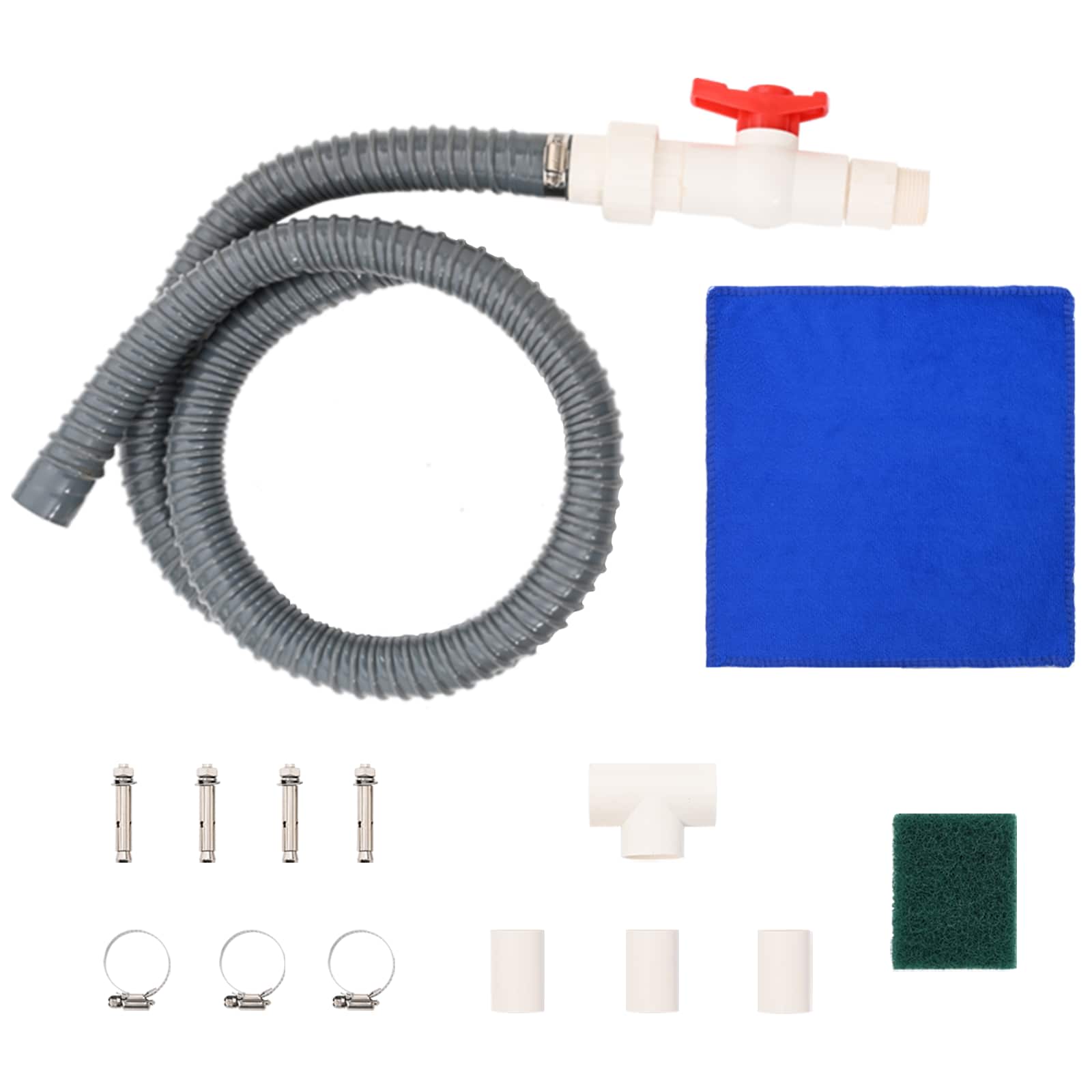 Cascata per piscina con LED RGB Acciaio Inox 63,5 x 29 x 51 cm