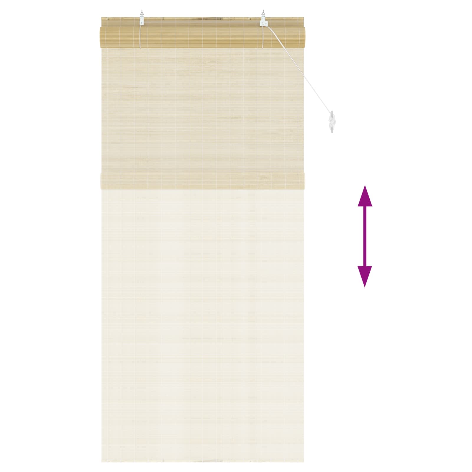 Tenda a rullo Naturale 90 x 220 cm Bambù