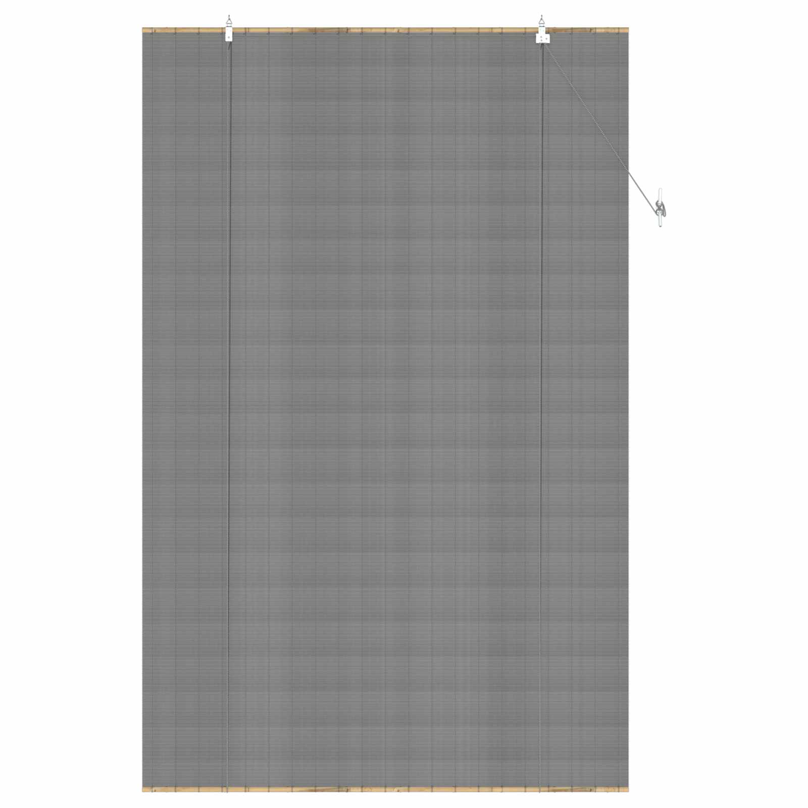 Tenda a rullo Grigio 140 x 220 cm Bambù