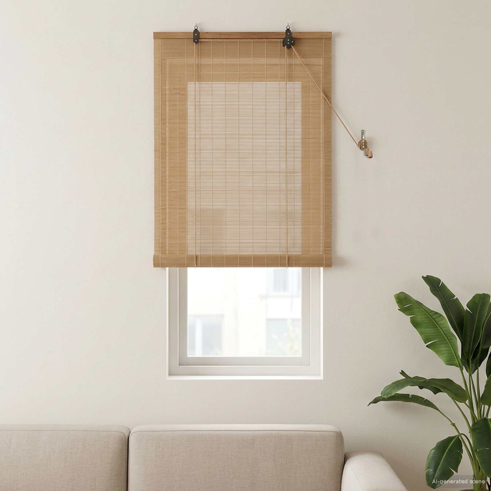 Tenda a rullo Marrone 40 x 160 cm Bambù