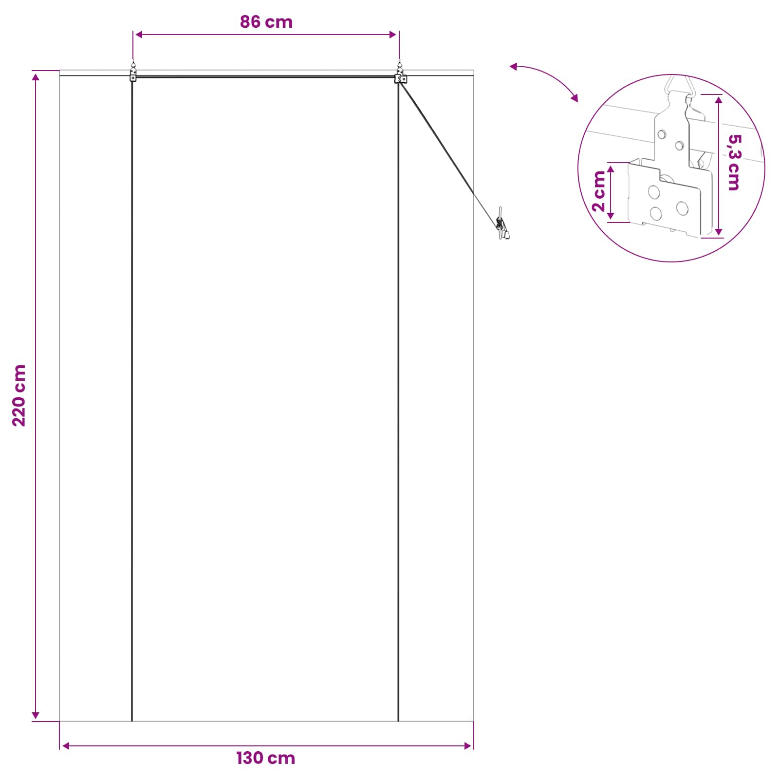 Tenda a rullo Marrone 130 x 220 cm Bambù