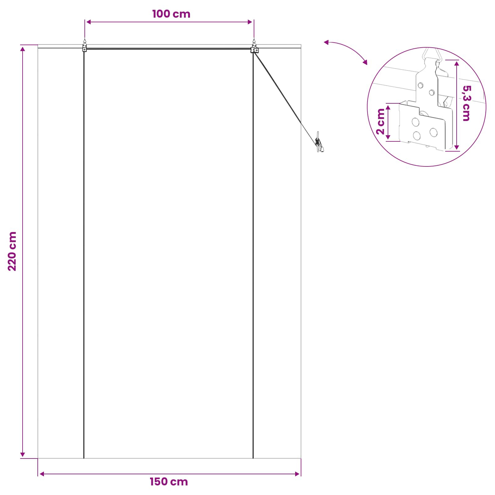 Tenda a rullo Marrone 150 x 220 cm Bambù
