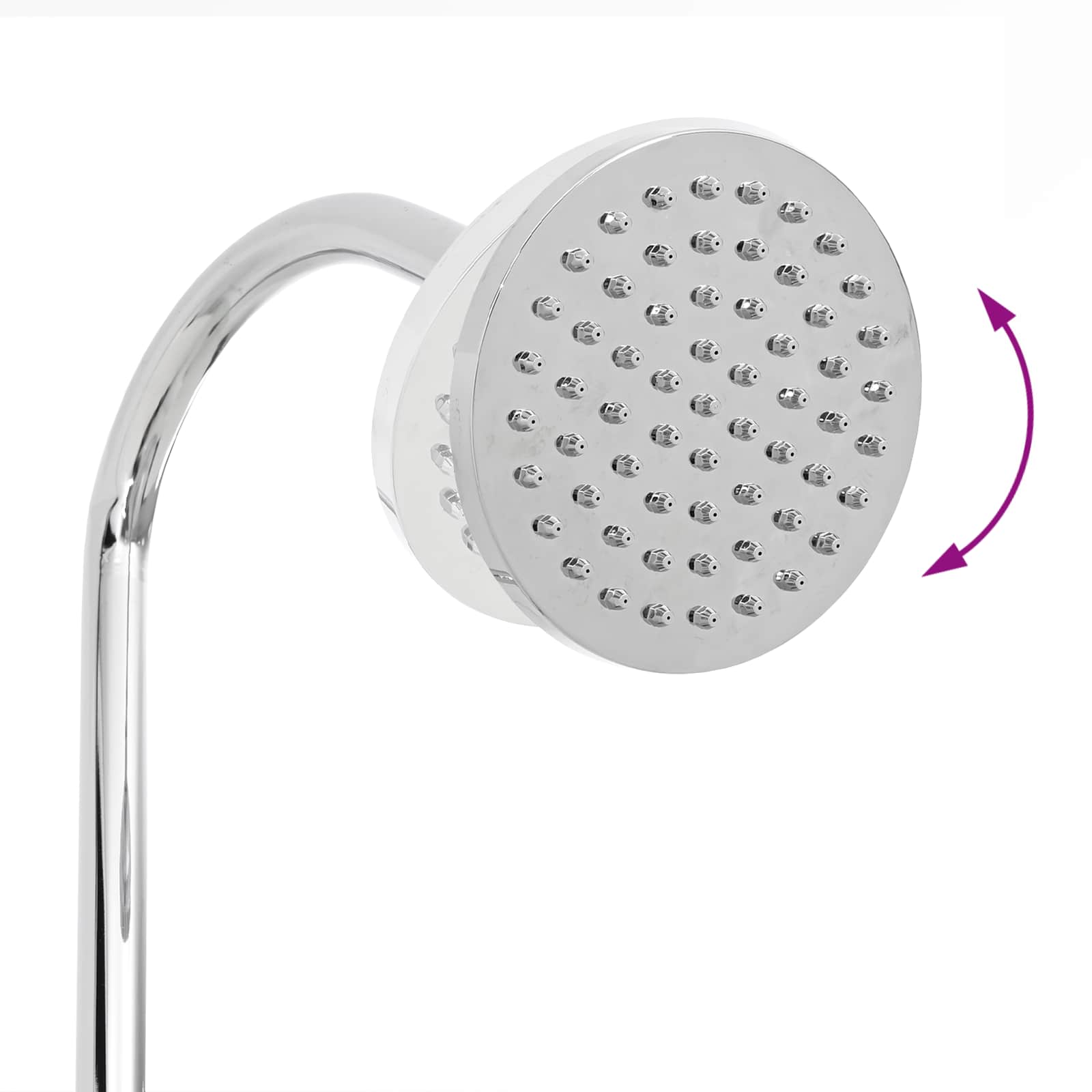 Doccia Solare con Testa Doccia 20 l PVC, ABS, Lega di zinco