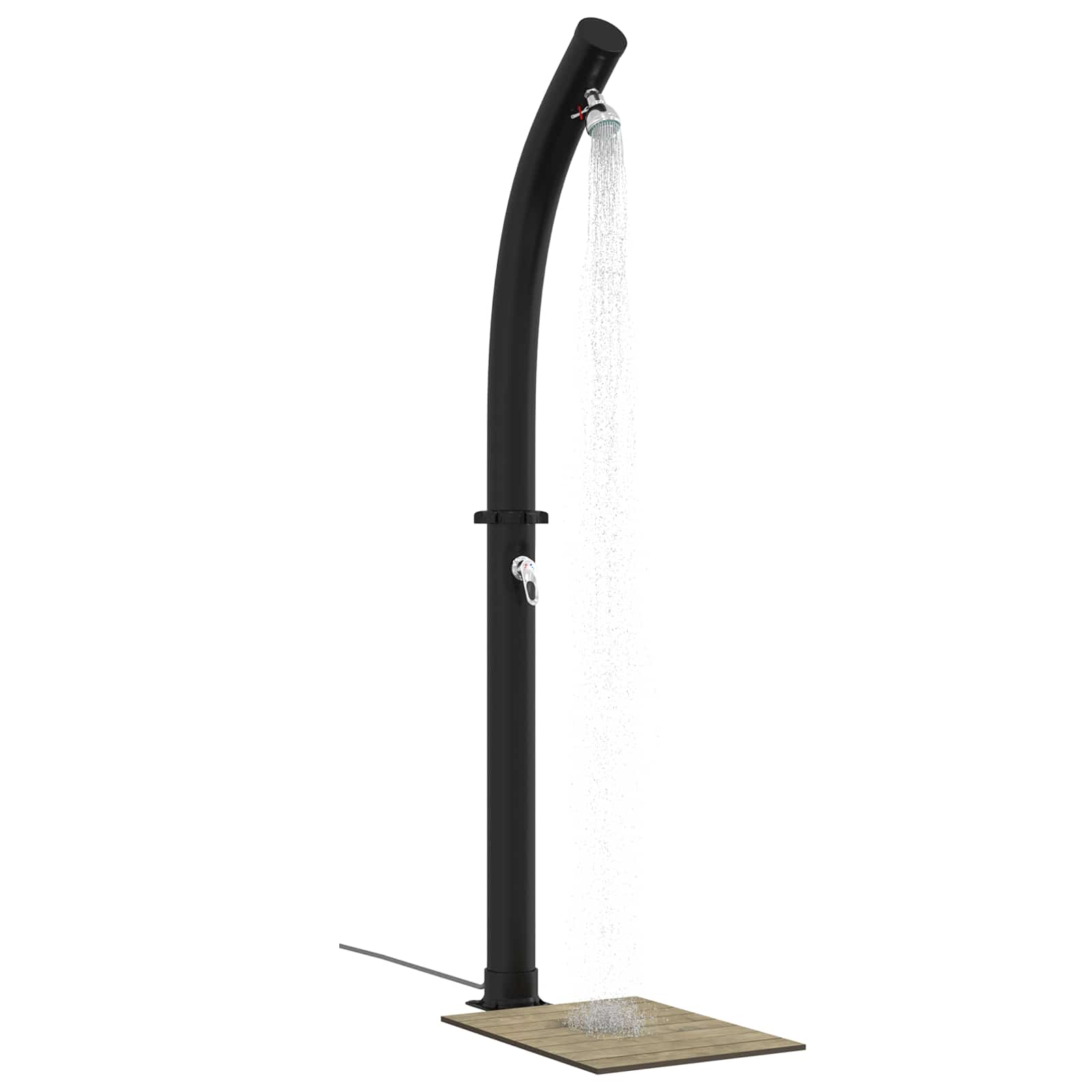 Doccia Solare con Testa Doccia 20 l PVC, ABS, Lega di zinco