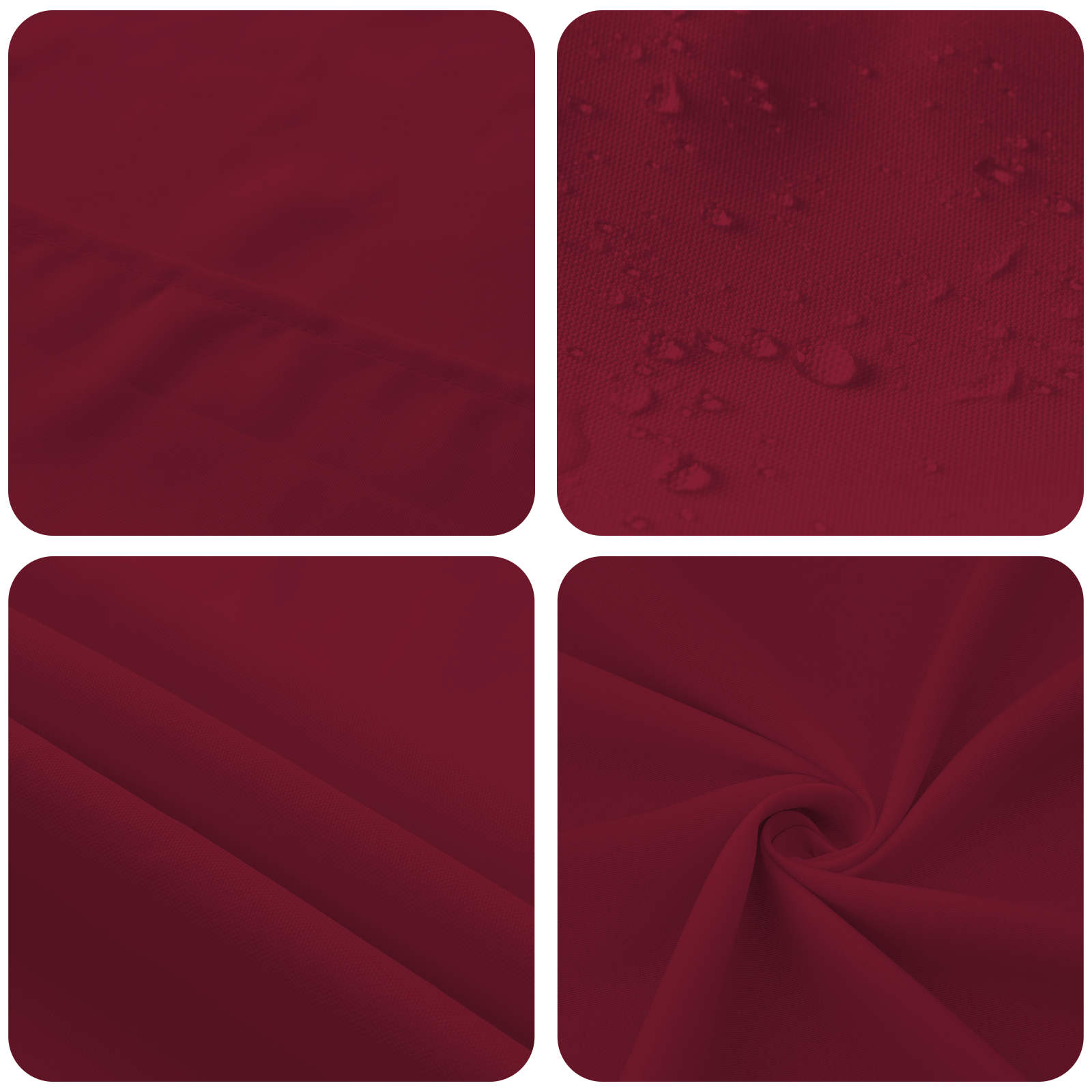 Tovaglia da Tavolo Rosso Vino 110 x 160 cm Poliestere