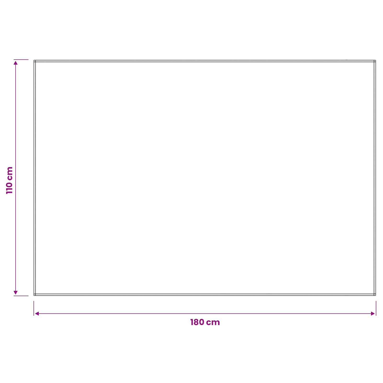 Tovaglia da Tavolo Bianco Crema 110 x 180 cm Poliestere