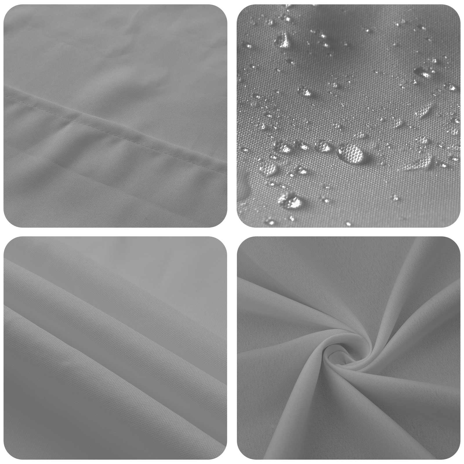 Tovaglia da Tavolo Grigio Chiaro 140 x 140 cm Poliestere