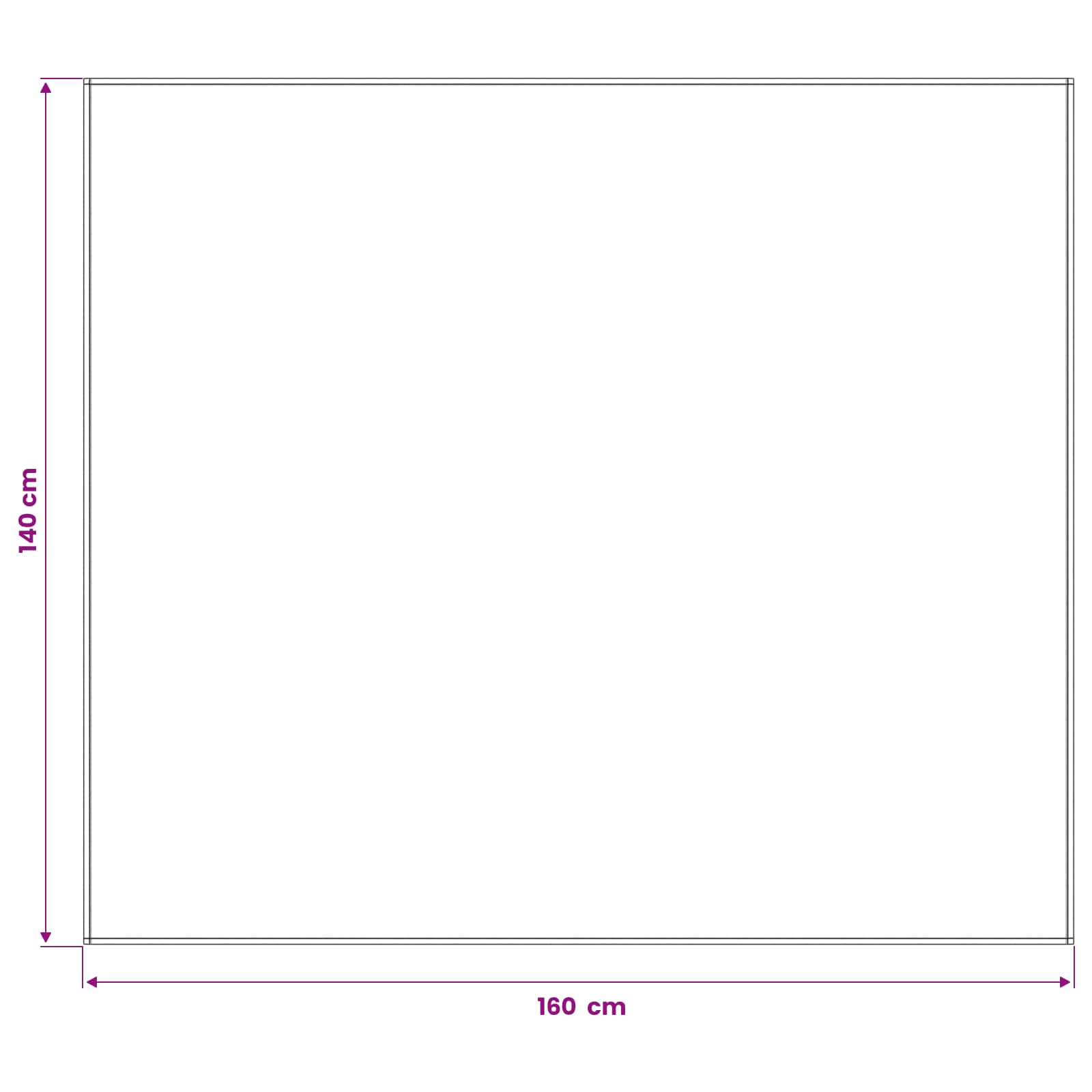 Tovaglia da Tavolo Grigio Scuro 140 x 160 cm Poliestere