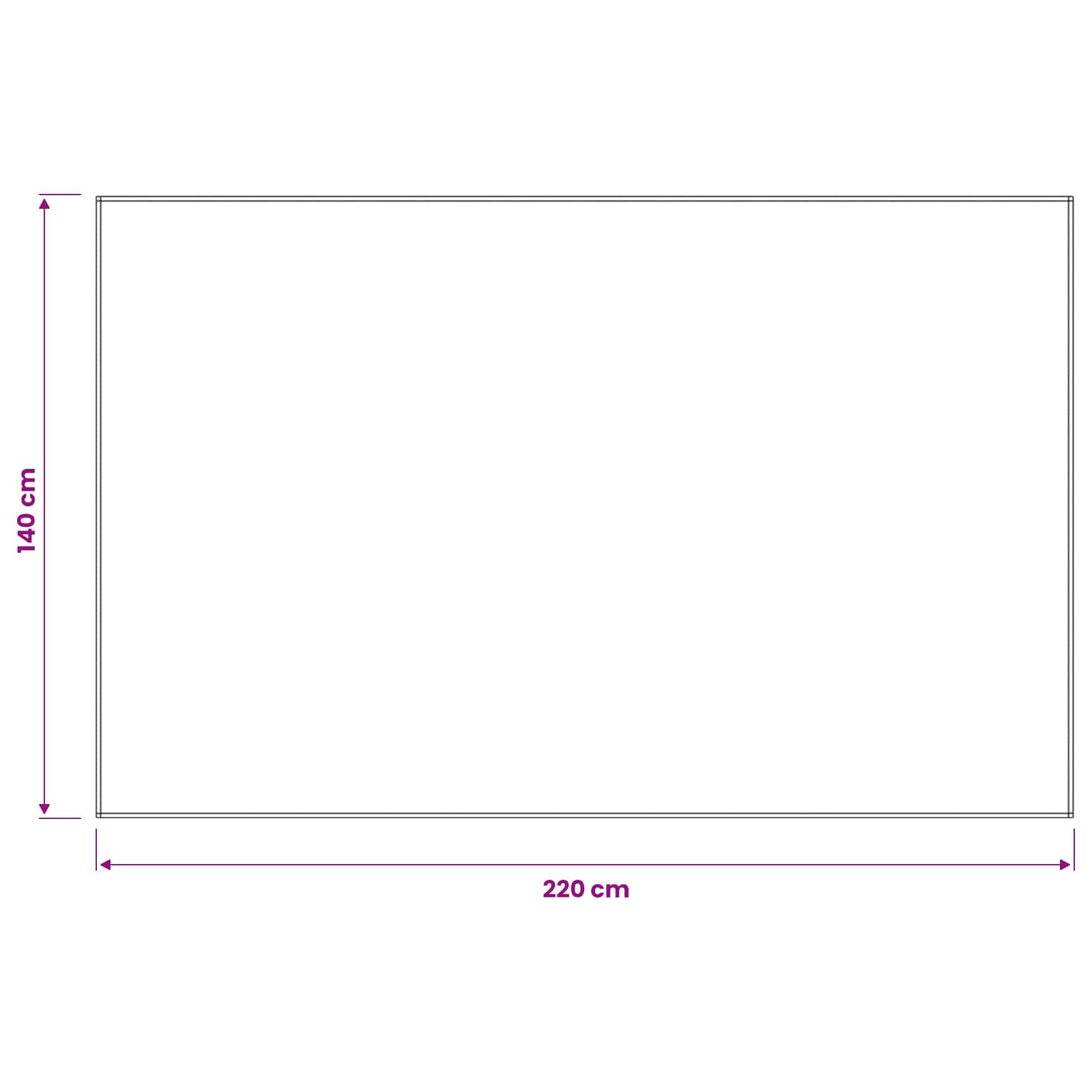Tovaglia da Tavolo Grigio Scuro 140 x 220 cm Poliestere