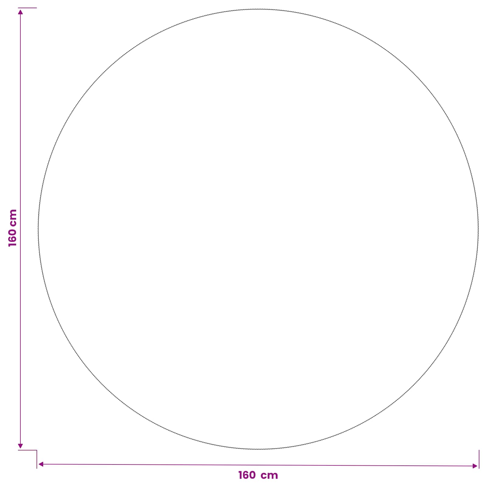 Tovaglia da Tavolo Rotondo Rosso Vino Ø 160 cm Poliestere