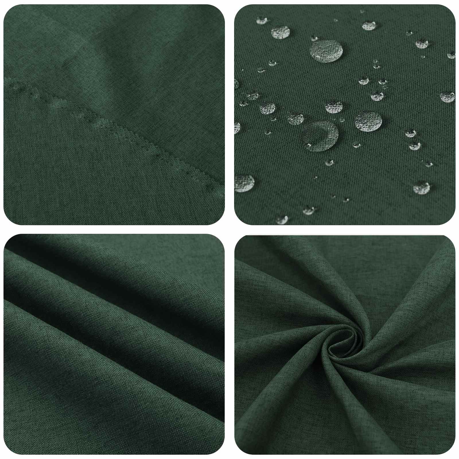 Tovaglia da Tavolo Quadrato Verde Scuro 90 x 90 cm