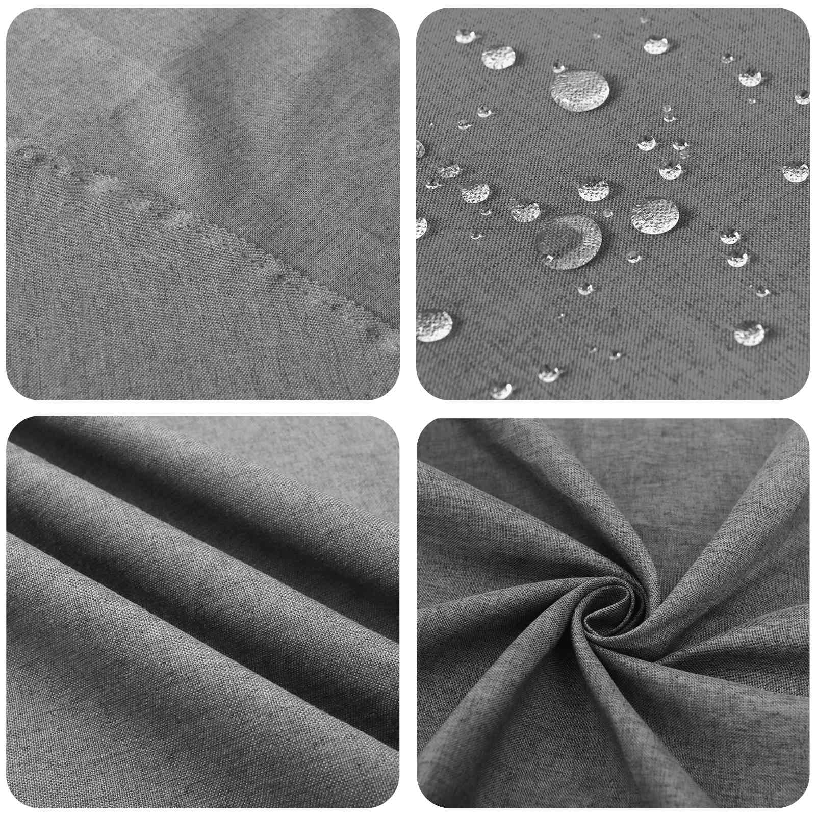 Tovaglia da Tavolo Quadrato Grigio Chiaro 110 x 110 cm