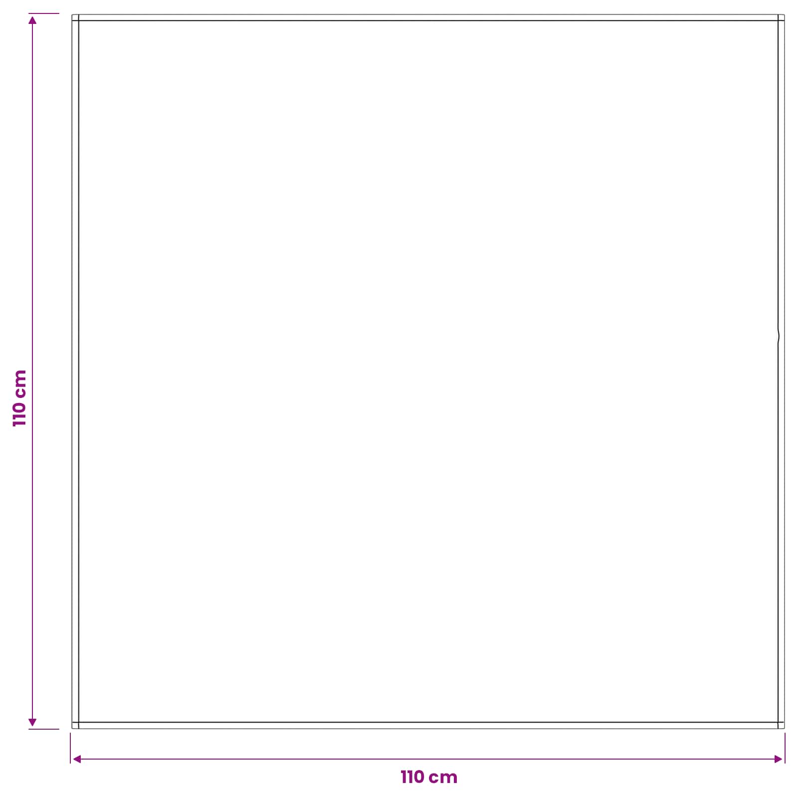 Tovaglia da Tavolo 5 pz Quadrato Bianco 110 x 110 cm Poliestere
