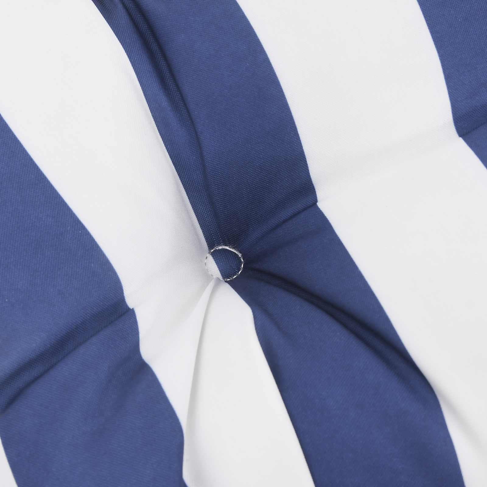 Cuscino da Esterno 6 pz Tessuto Blu e Bianco 120 x 50 x 7 cm