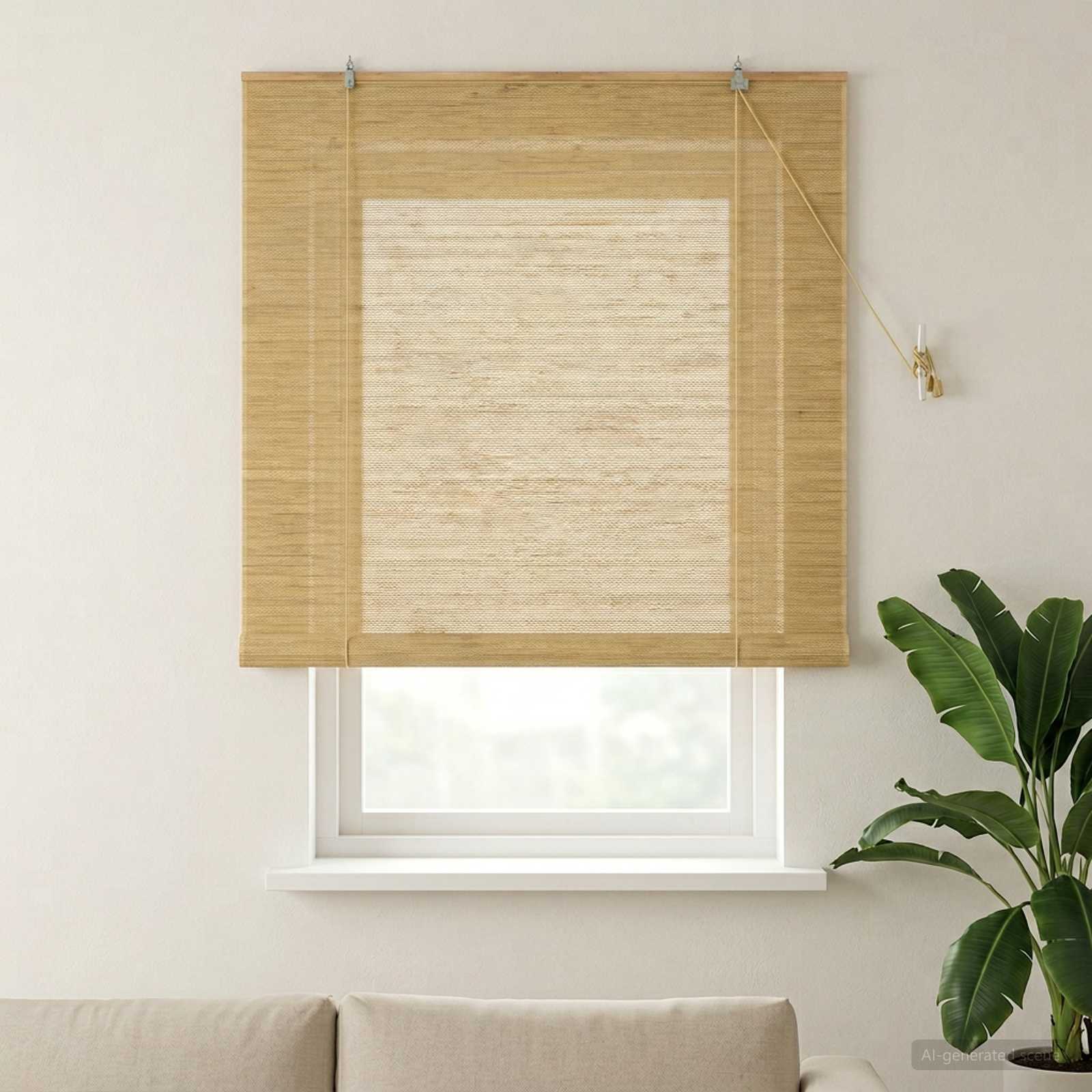 Tenda a rullo Naturale 150 x 160 cm Bambù