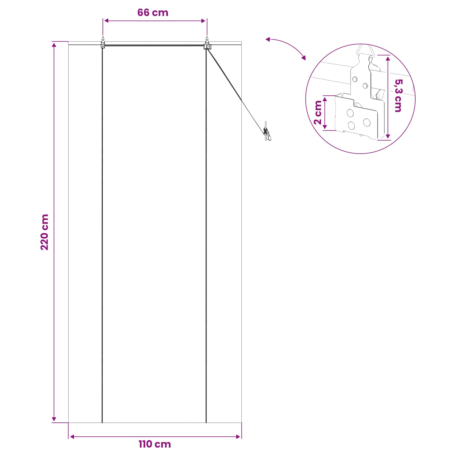 Tenda a rullo Naturale 110 x 220 cm Bambù
