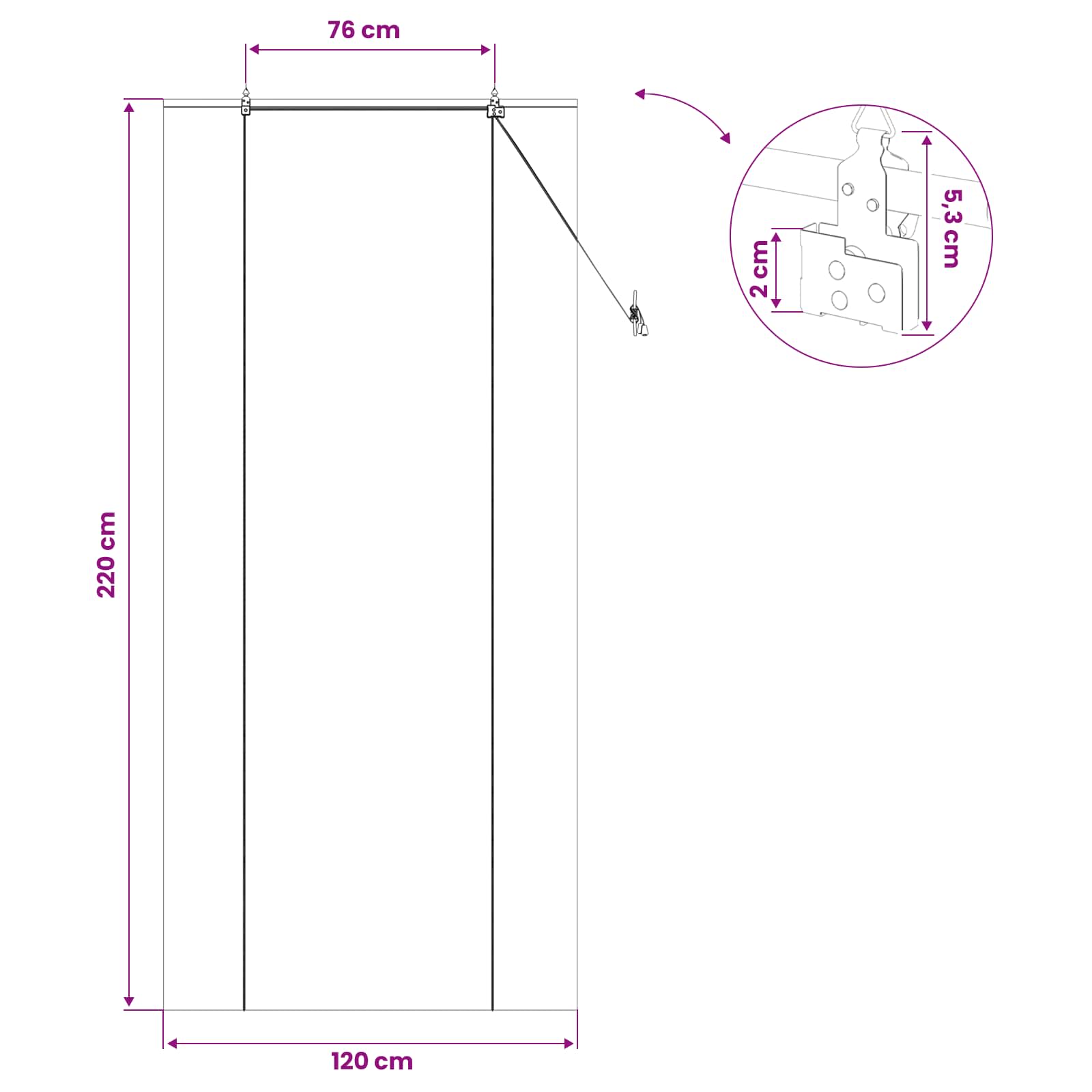 Tenda a rullo Naturale 120 x 220 cm Bambù