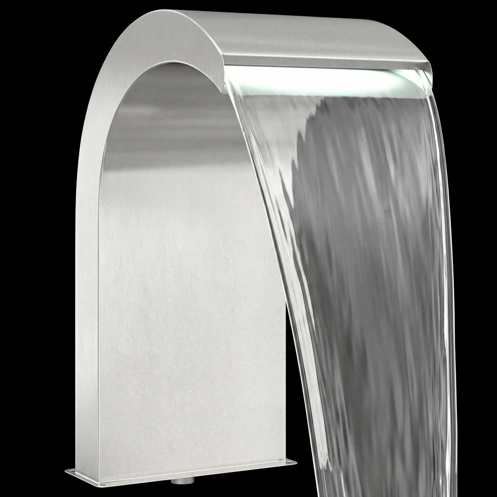 Cascata da Piscina con Luce LED Acciaio Inox 304