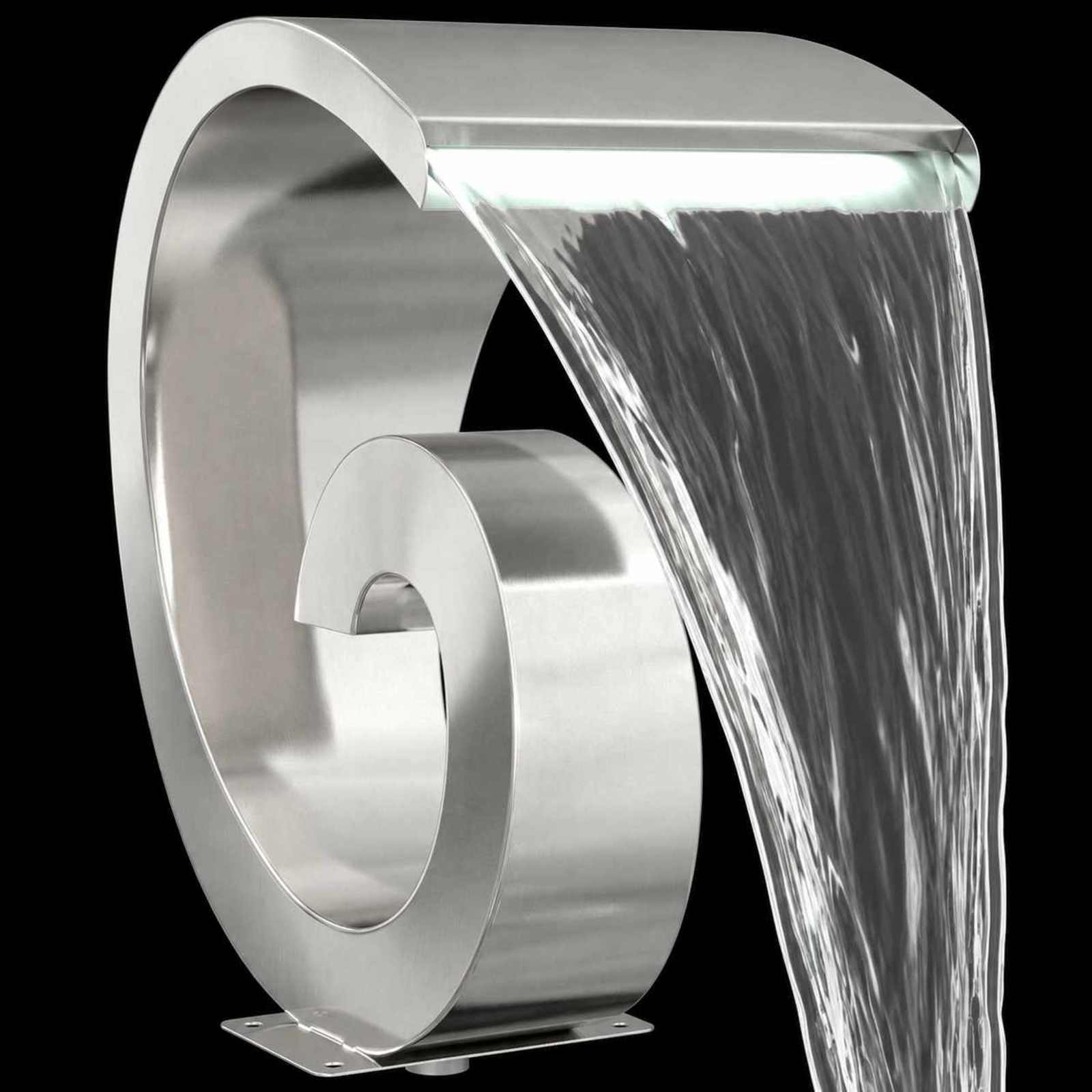 Cascata da Piscina con Luce LED Acciaio Inox 304