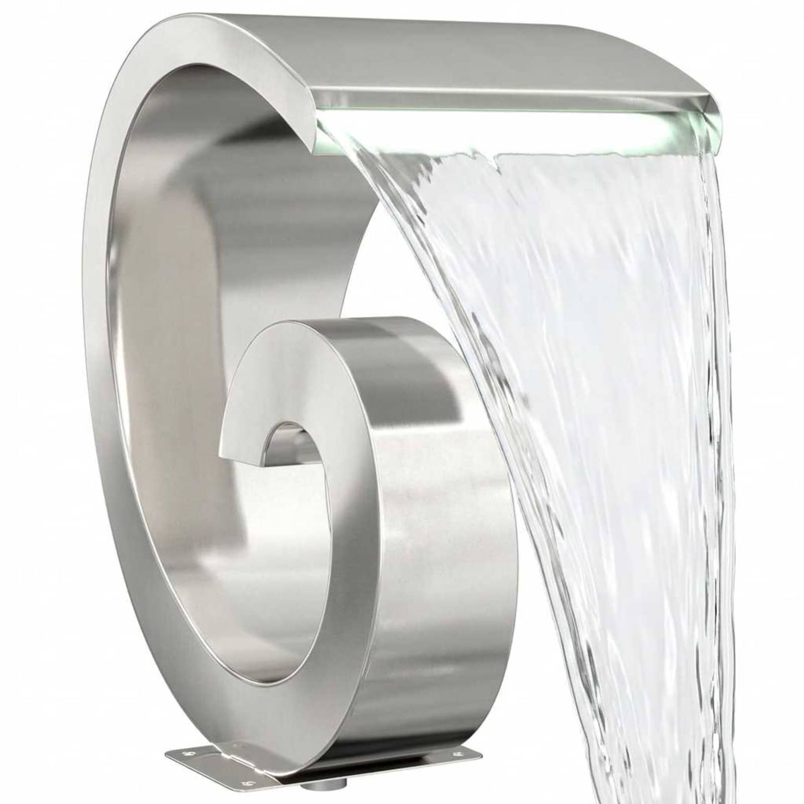 Cascata da Piscina con Luce LED Acciaio Inox 304