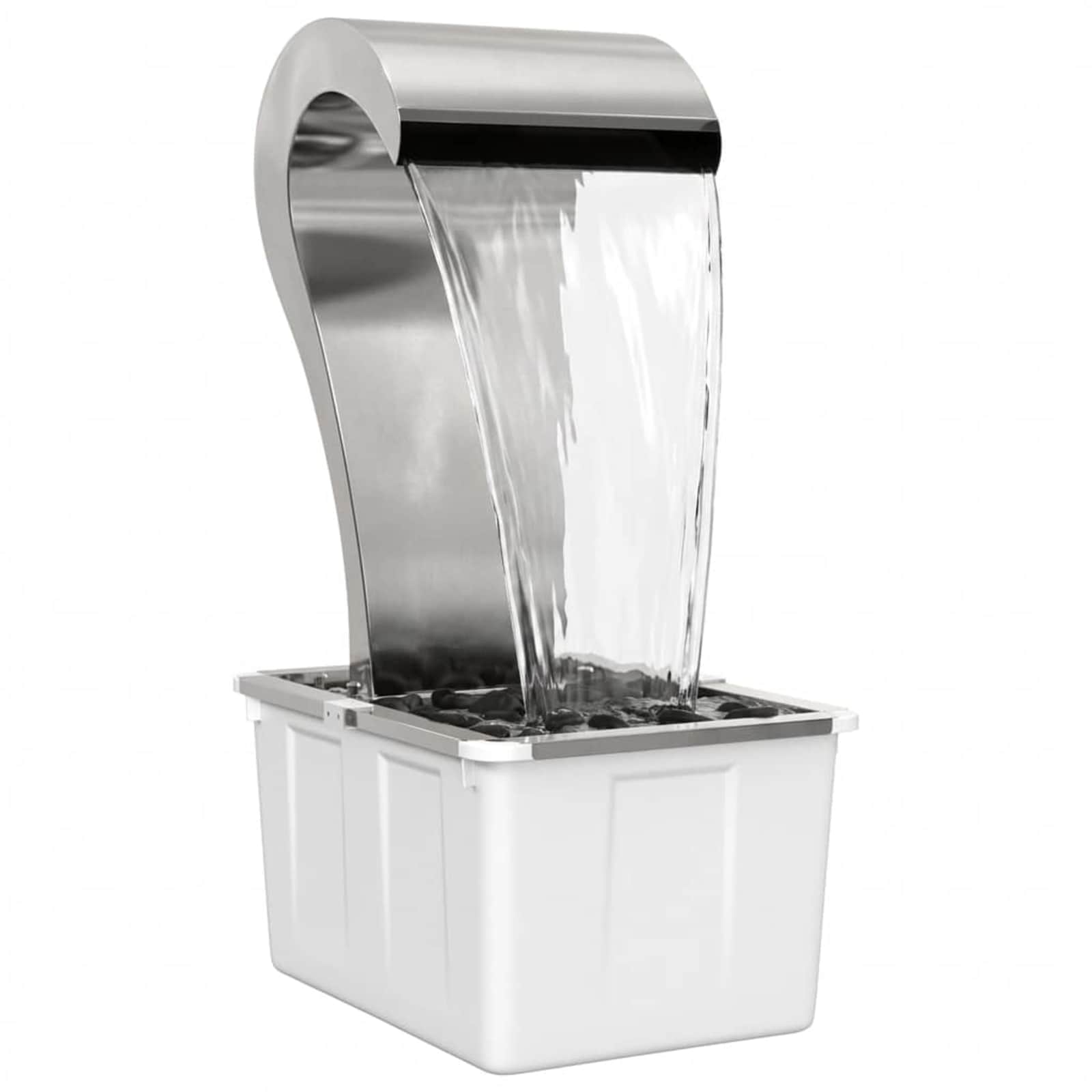 Cascata da Giardino Acciaio Inox 304 54,5 x 34 x 83 cm Argento