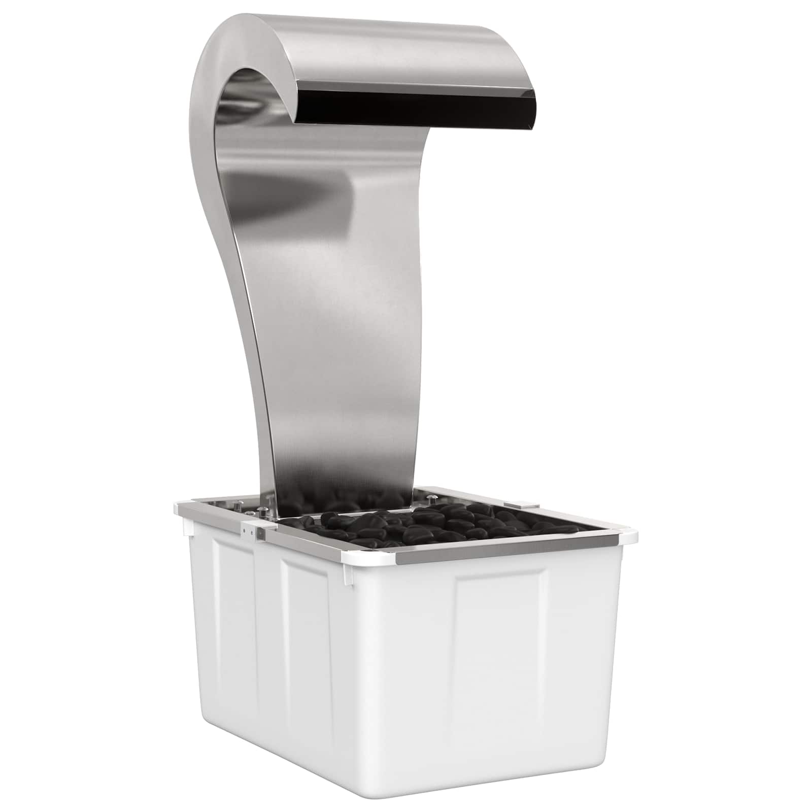 Cascata da Giardino Acciaio Inox 304 54,5 x 34 x 83 cm Argento